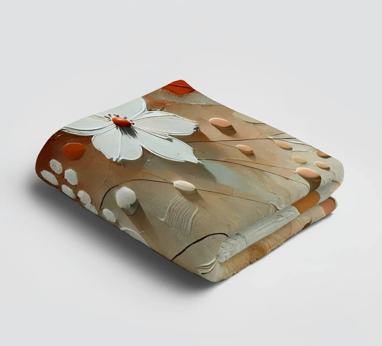 Fiori arancioni asciugamano da bagno da abstrakt