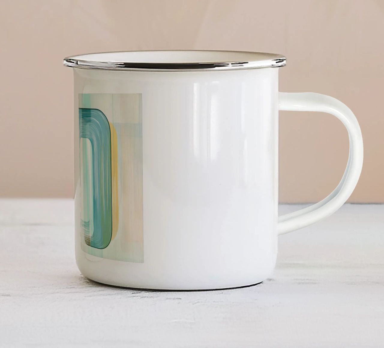 Forme astratte tazza in smalto da Imagine
