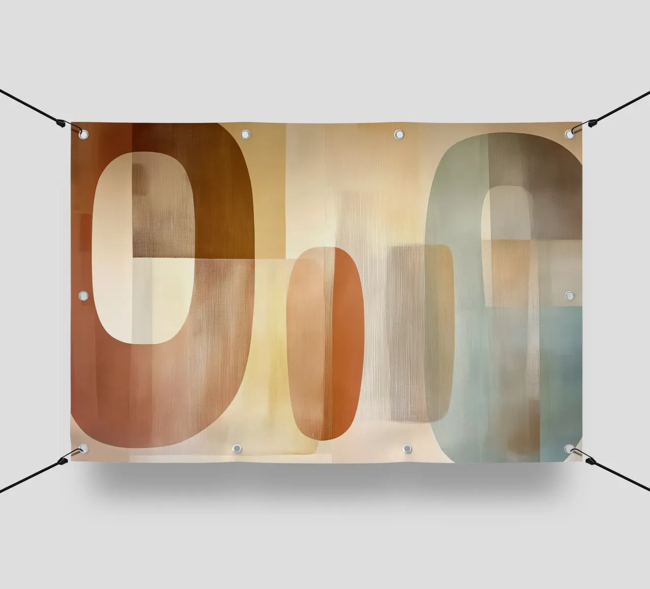 Marrone astratto telo in pvc da Imagine
