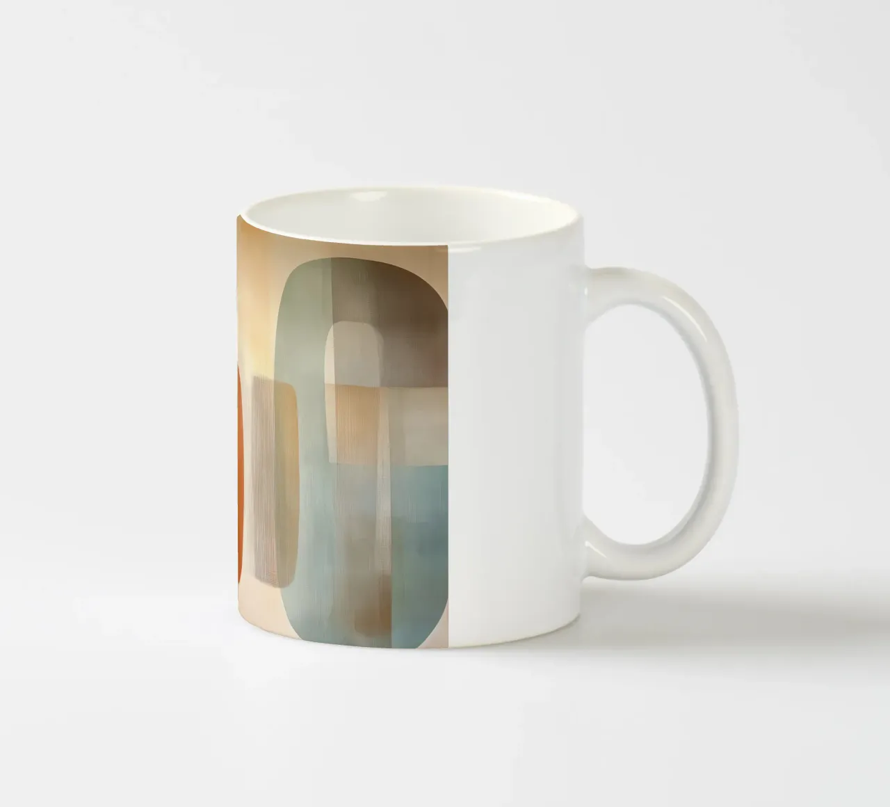 Marrone astratto tazza in ceramica da Imagine