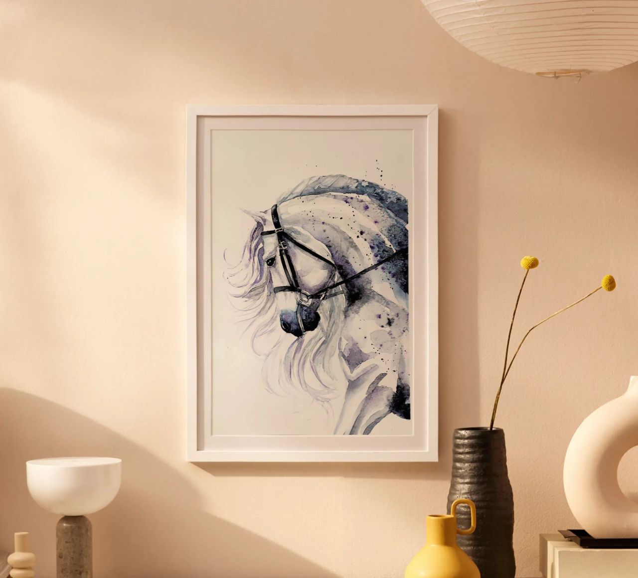 Horse portrait poster by Karolina Kijak