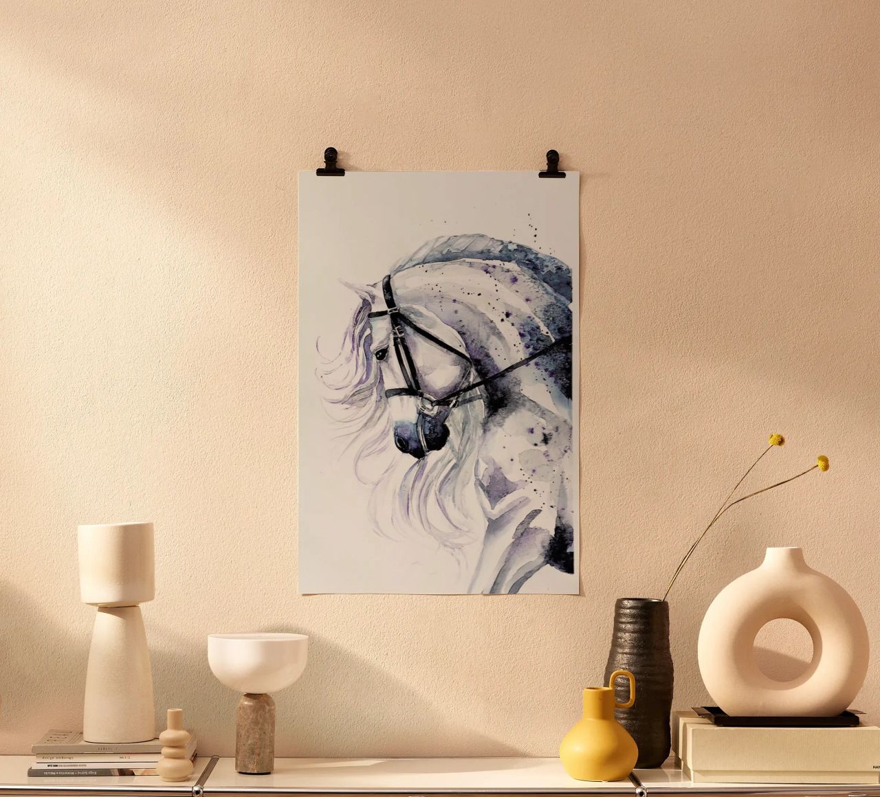 Horse portrait poster by Karolina Kijak