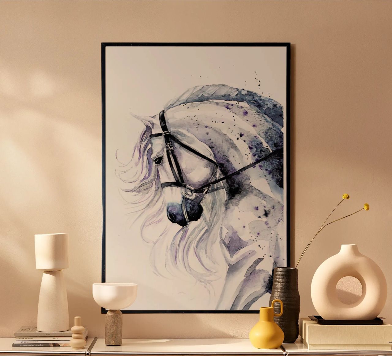 Horse portrait poster by Karolina Kijak