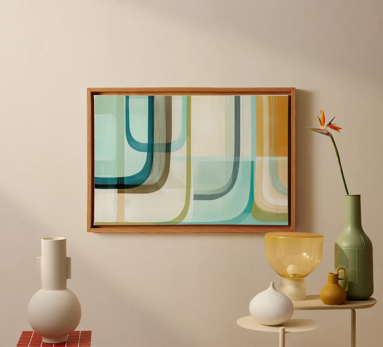 Abstract retro canvas by Imagine