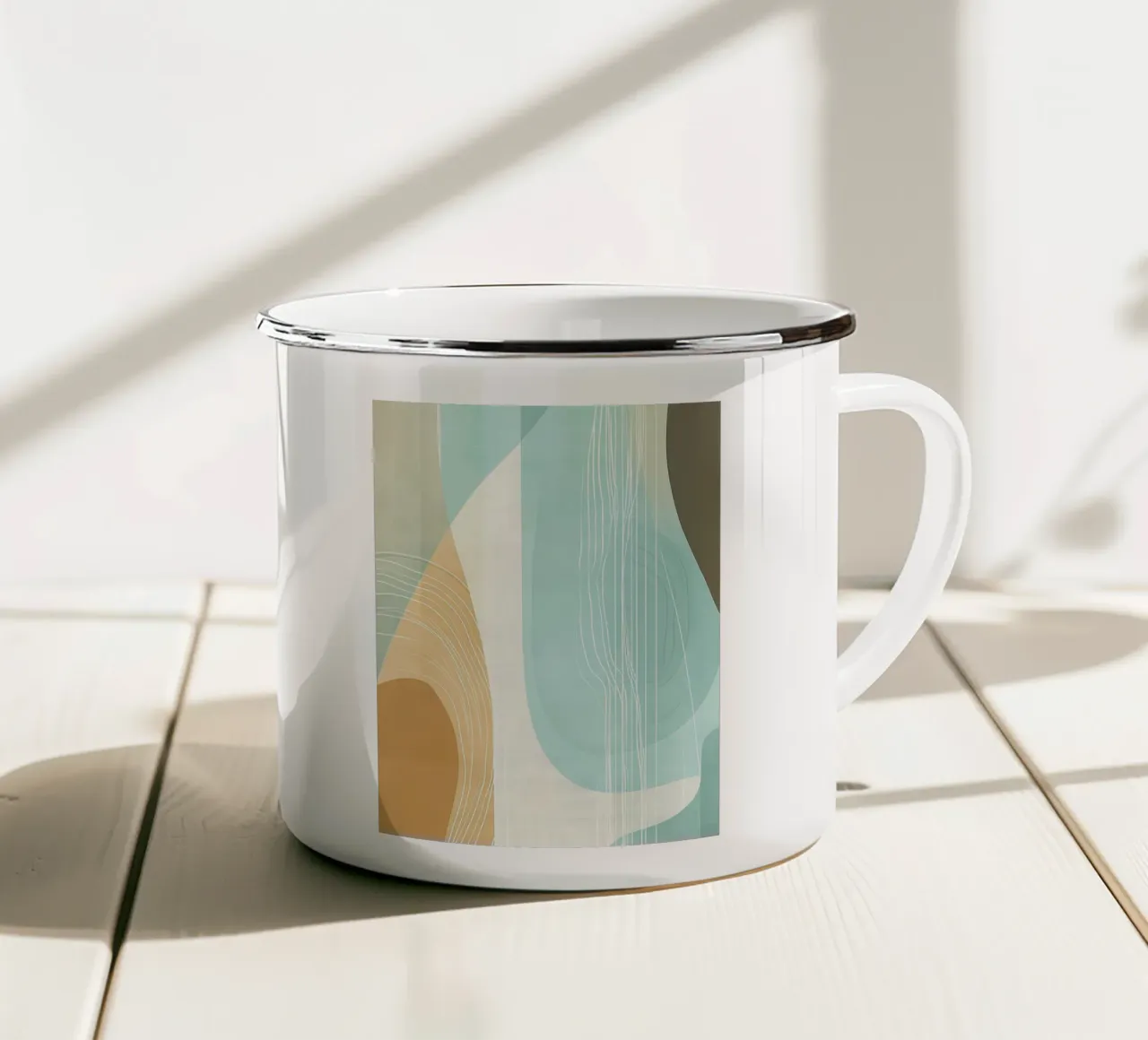Astratto naturale tazza in smalto da Imagine