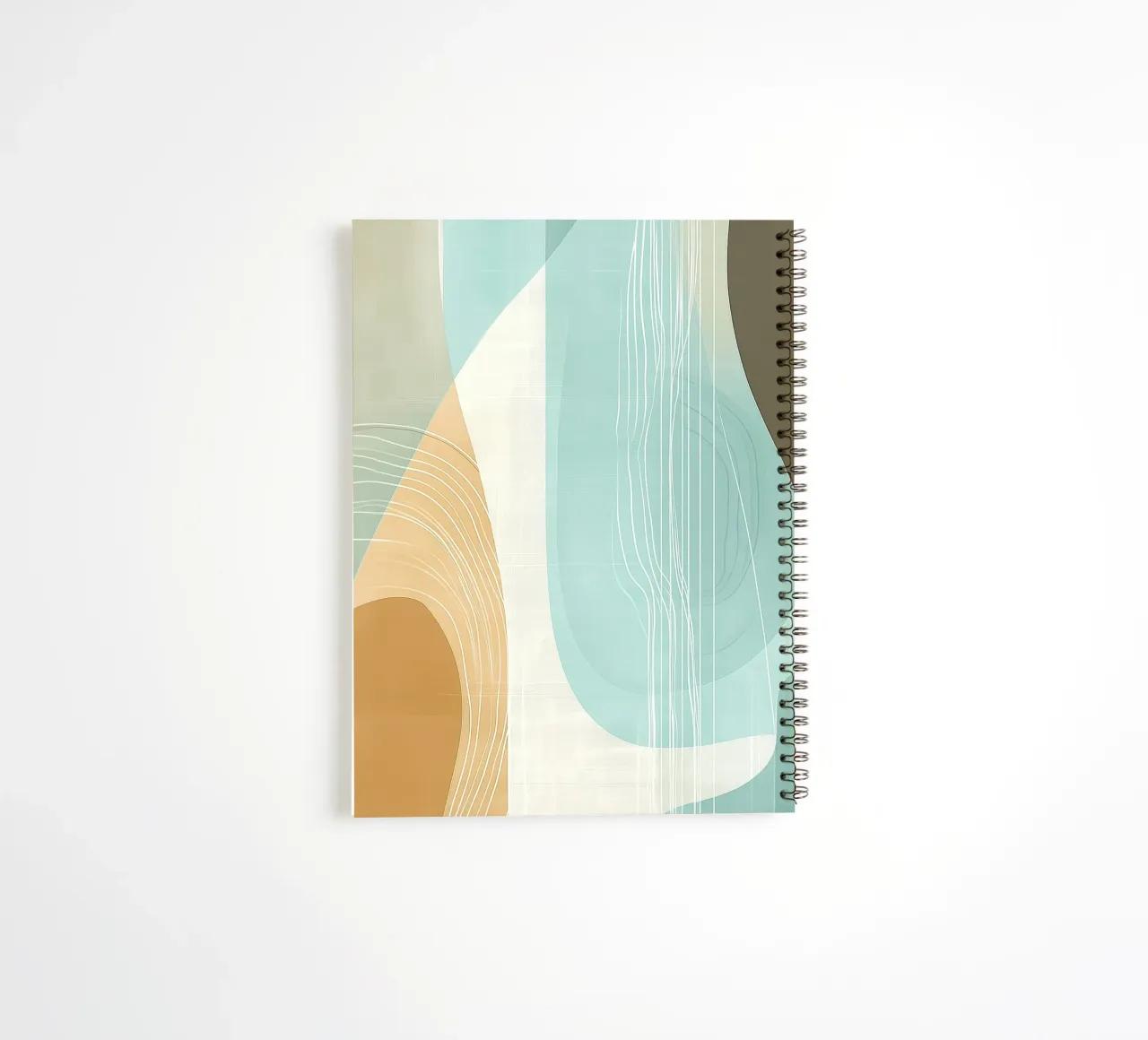 Abstract naturel spiral notebook by Imagine