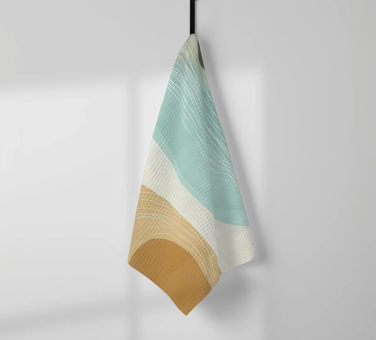 Abstract naturel tea towel by Imagine