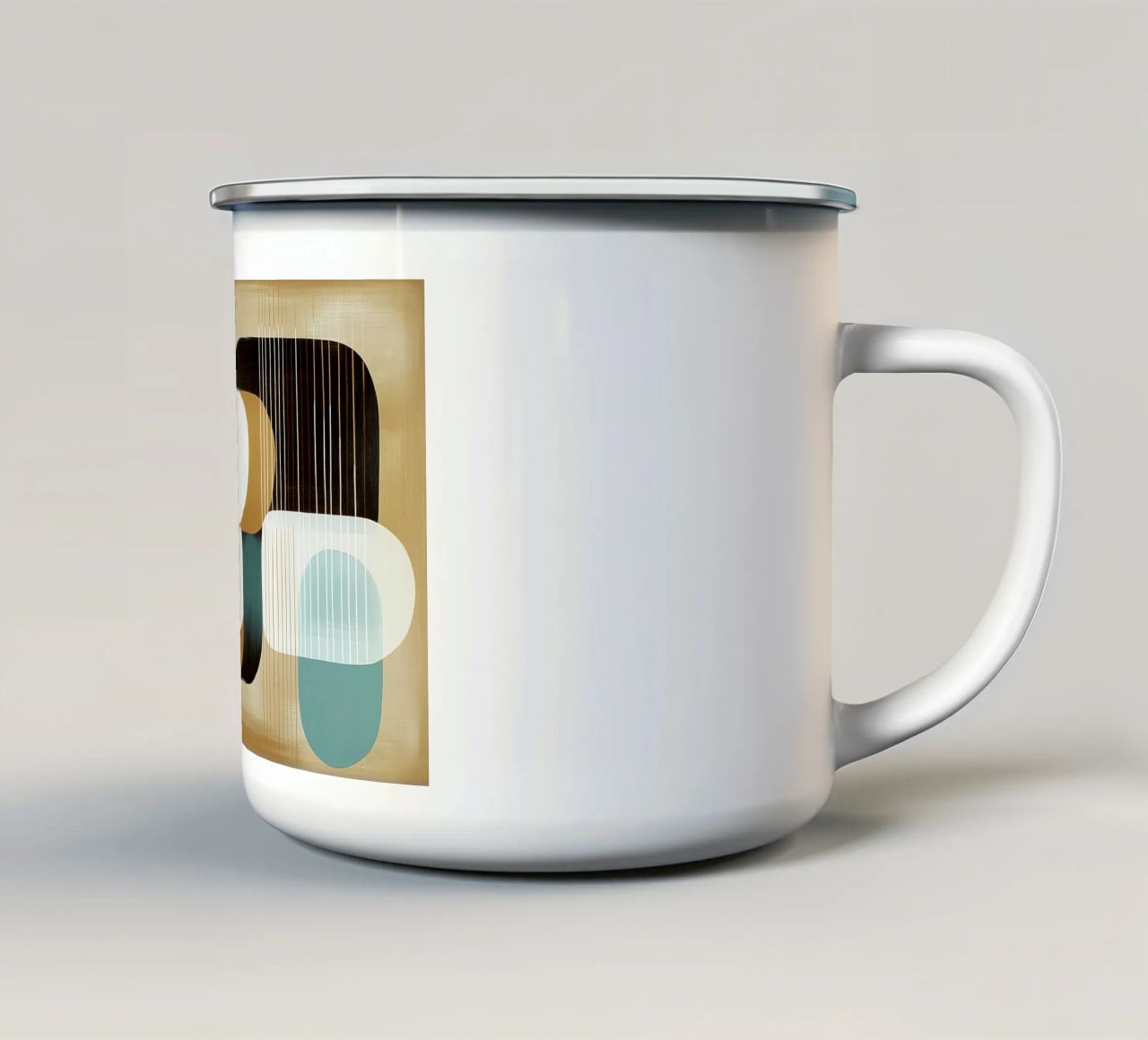 Vintage astratto tazza in smalto da Imagine