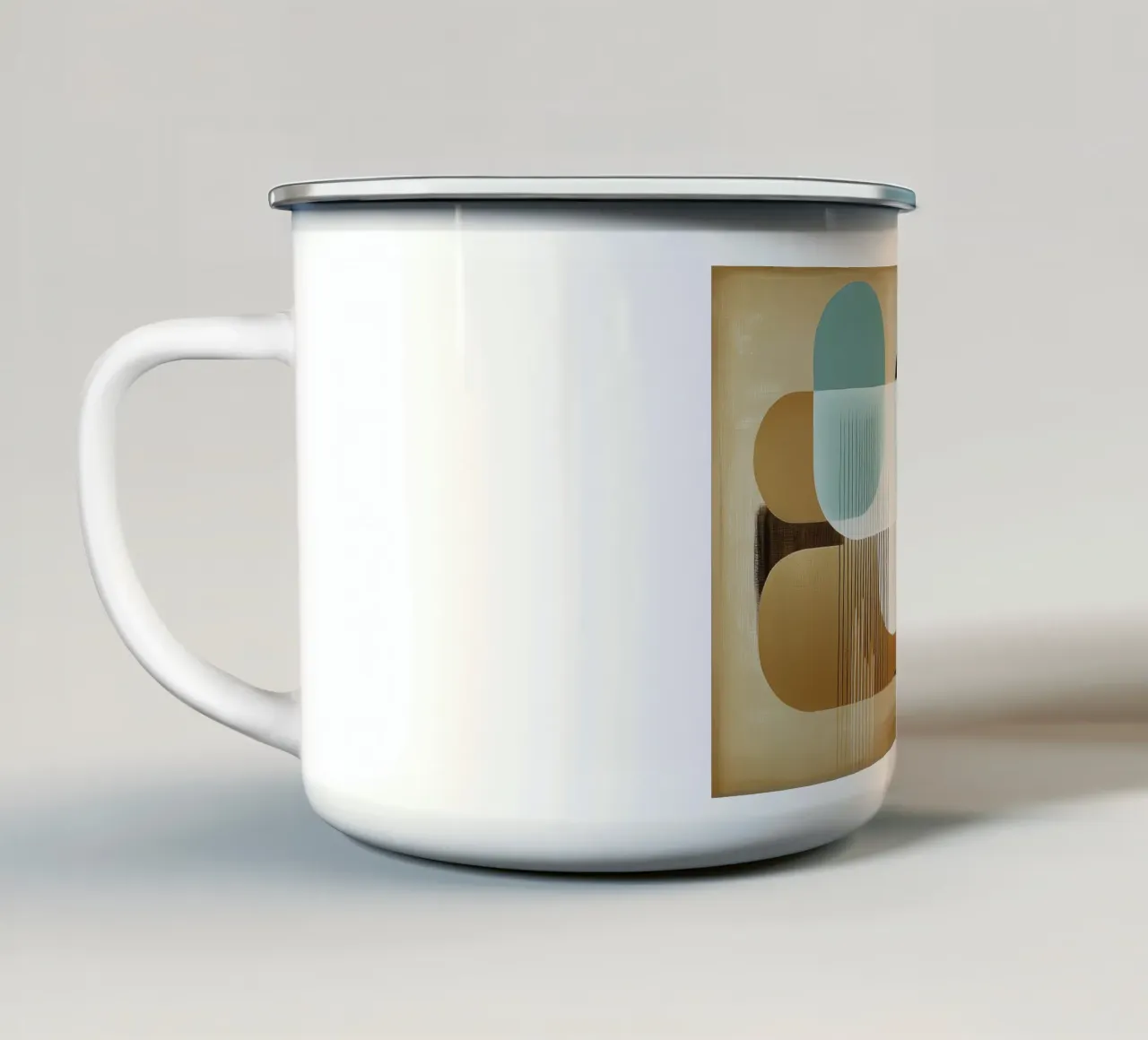 Vintage astratto tazza in smalto da Imagine