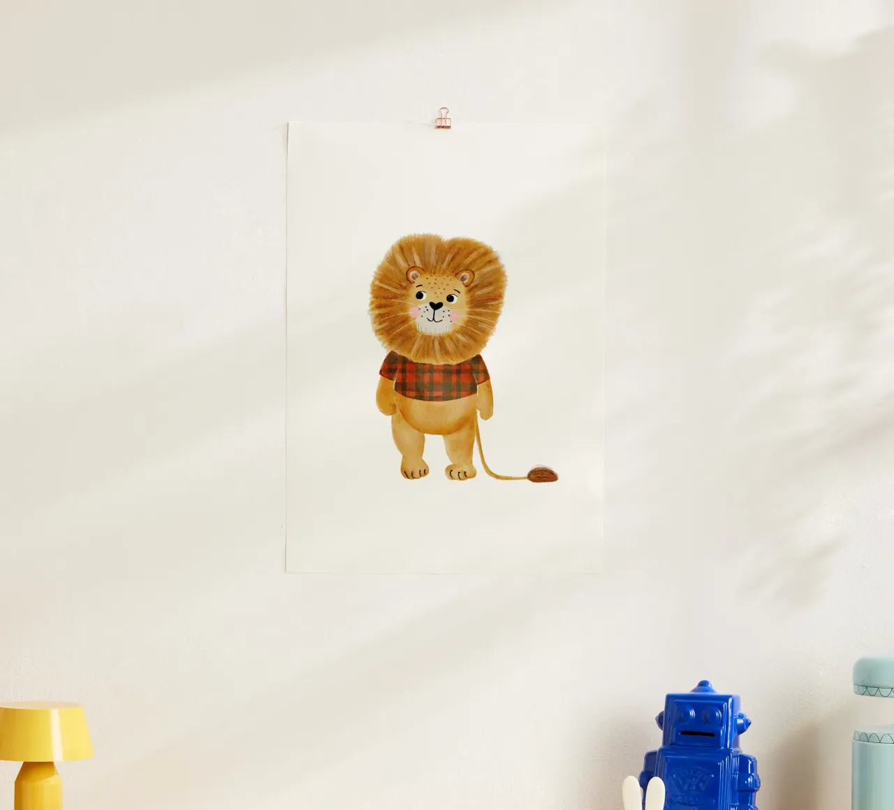 Louie Löwe poster con telaio in alluminio da HummelBär