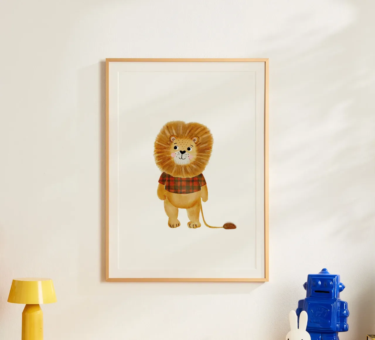 Louie Löwe poster con telaio in alluminio da HummelBär