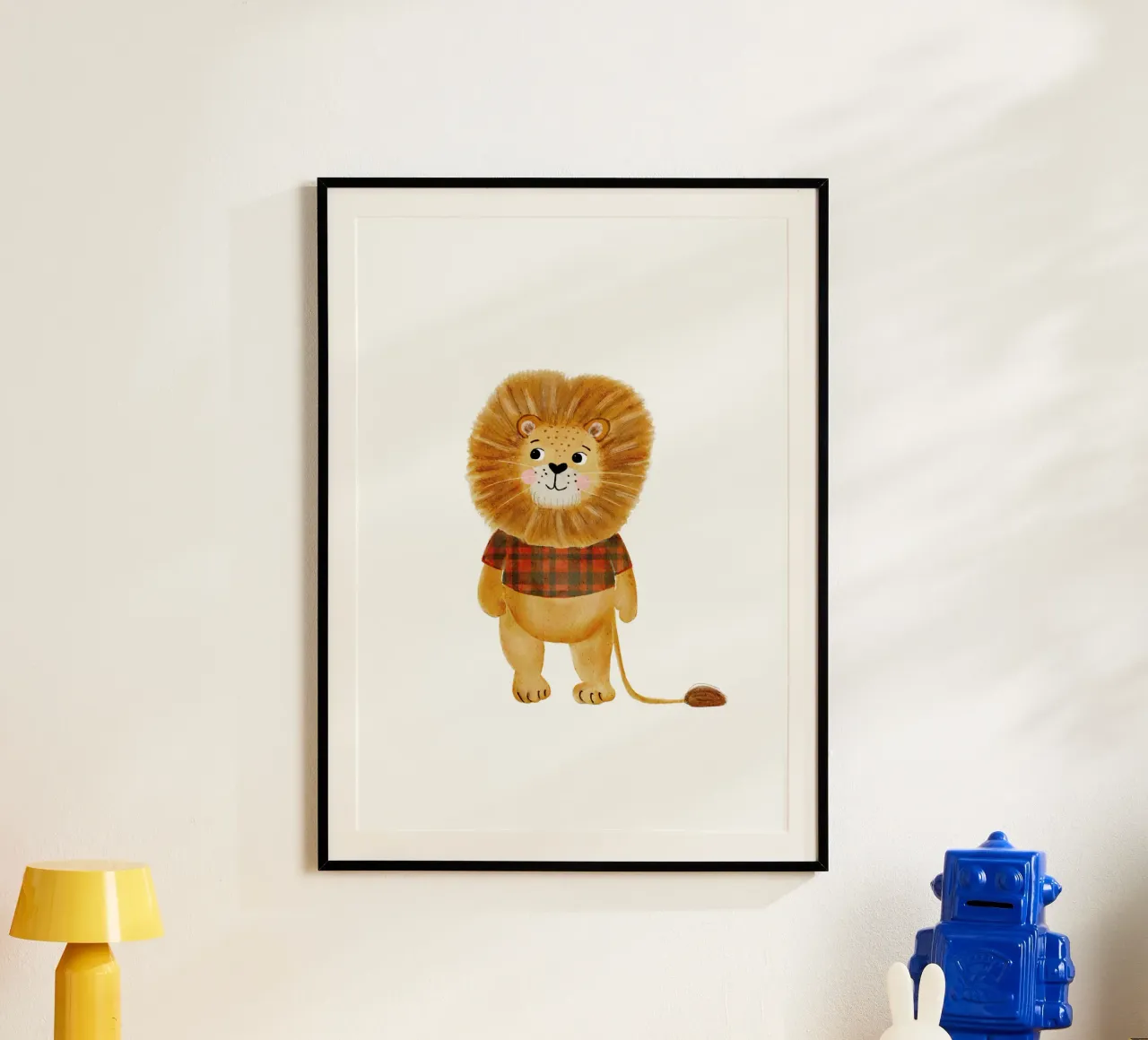 Louie Löwe poster con telaio in alluminio da HummelBär