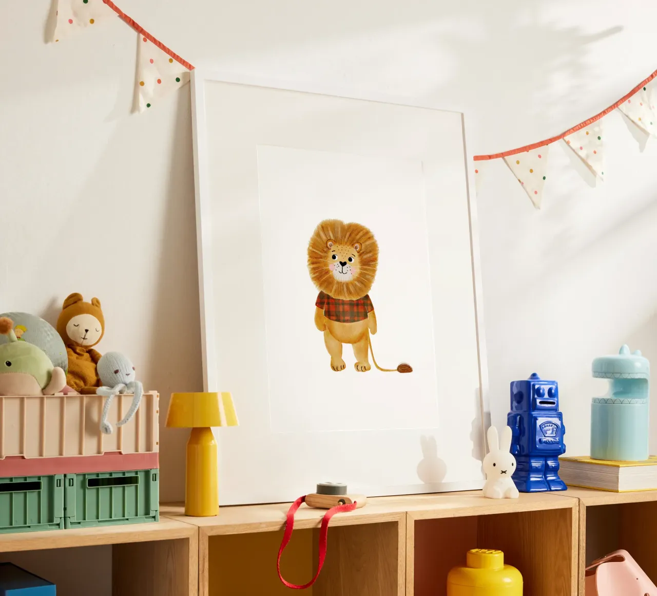 Louie Löwe poster con telaio in alluminio da HummelBär