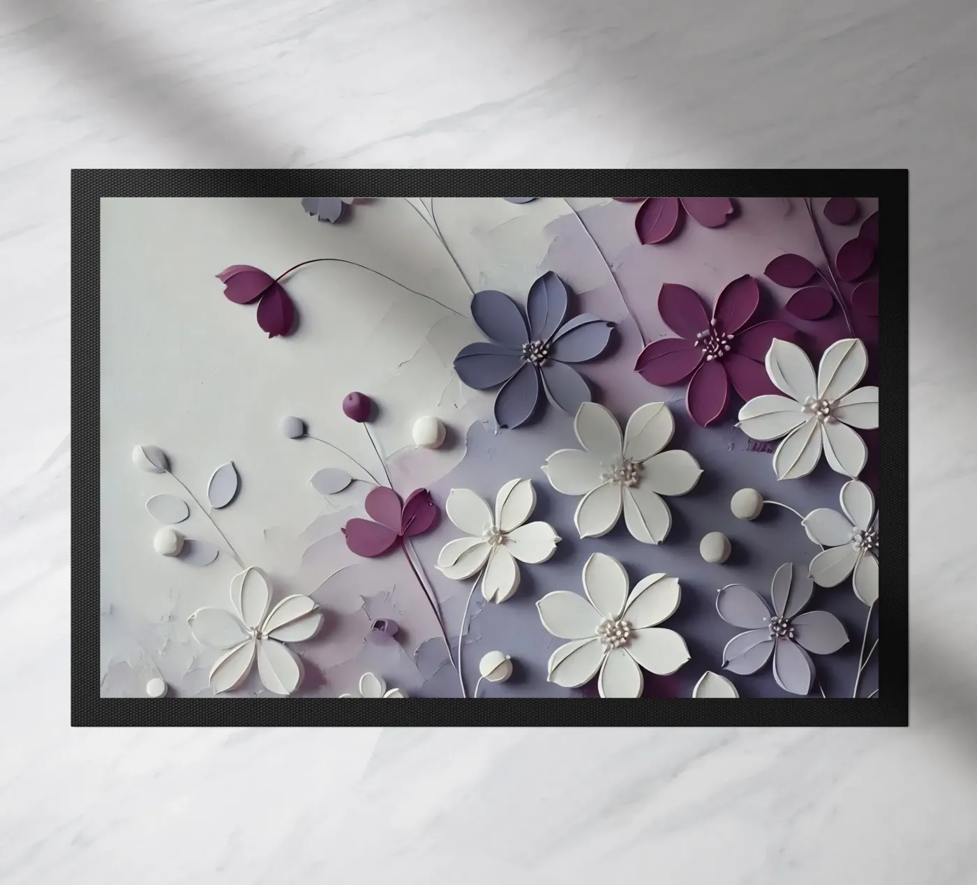 Fiori viola zerbino da abstrakt