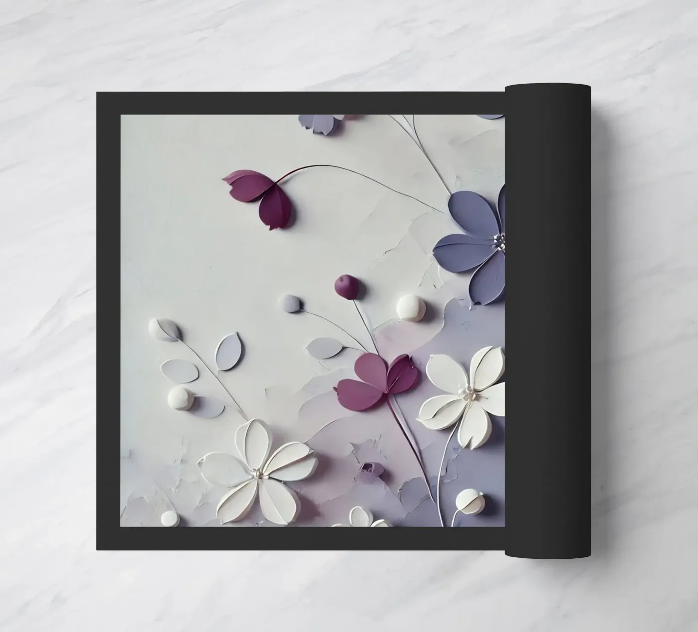 Fiori viola zerbino da abstrakt