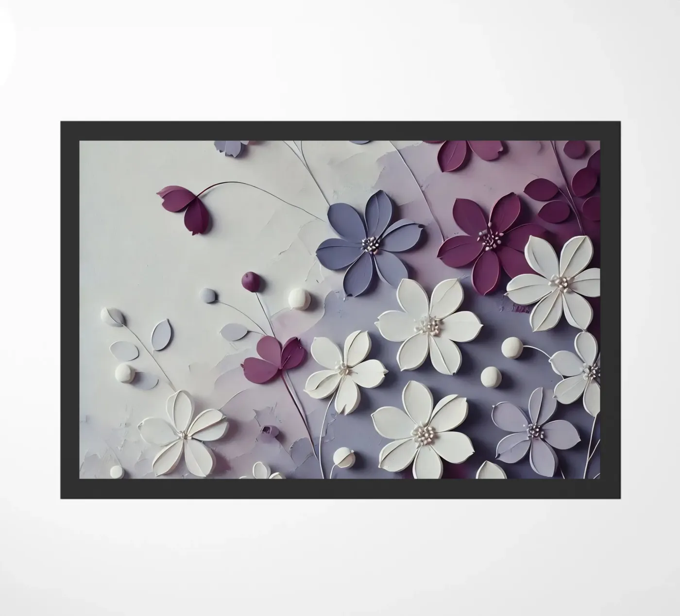 Fiori viola zerbino da abstrakt