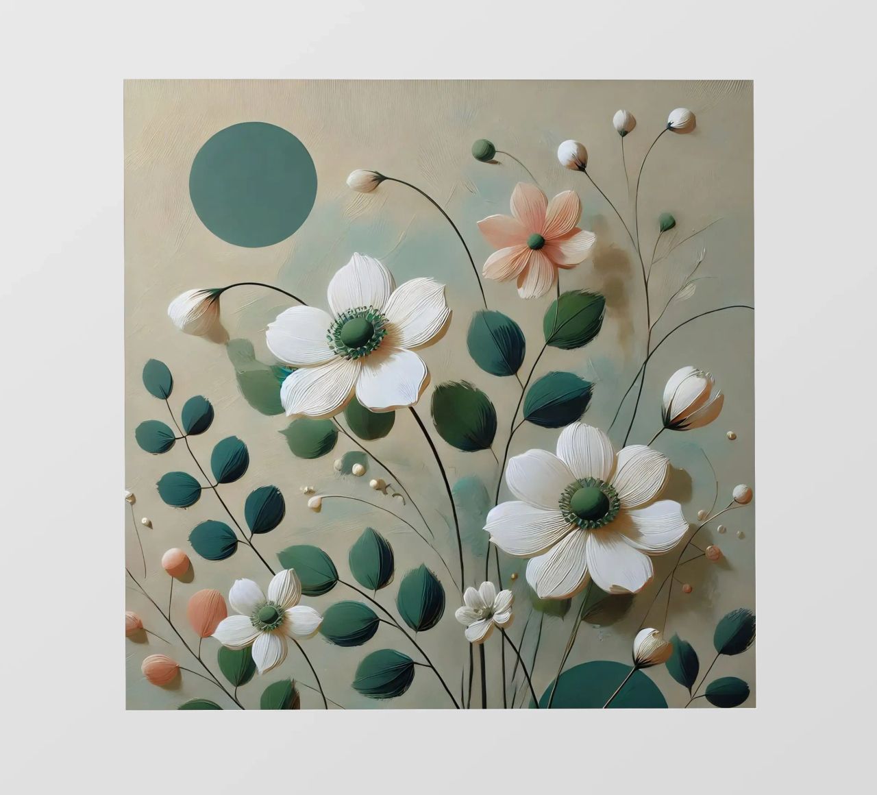 Flowers green photo wallpaper by abstrakt