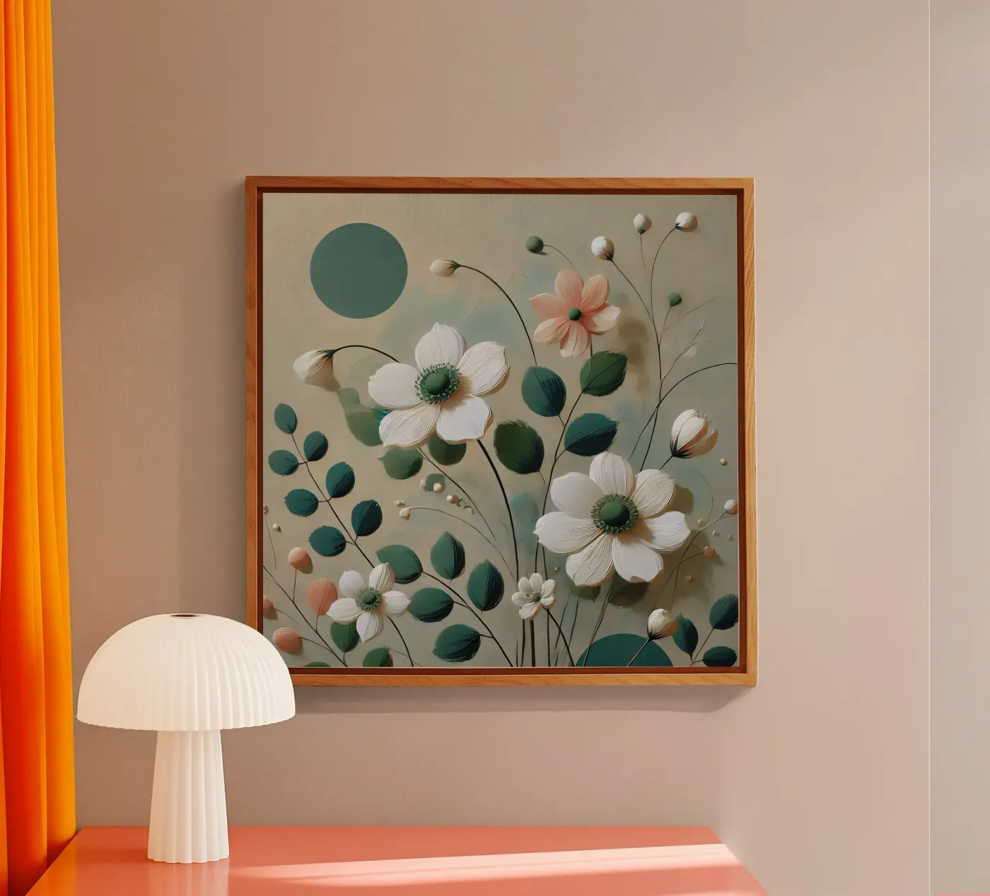 Fleurs Vert plexiglas de abstrakt