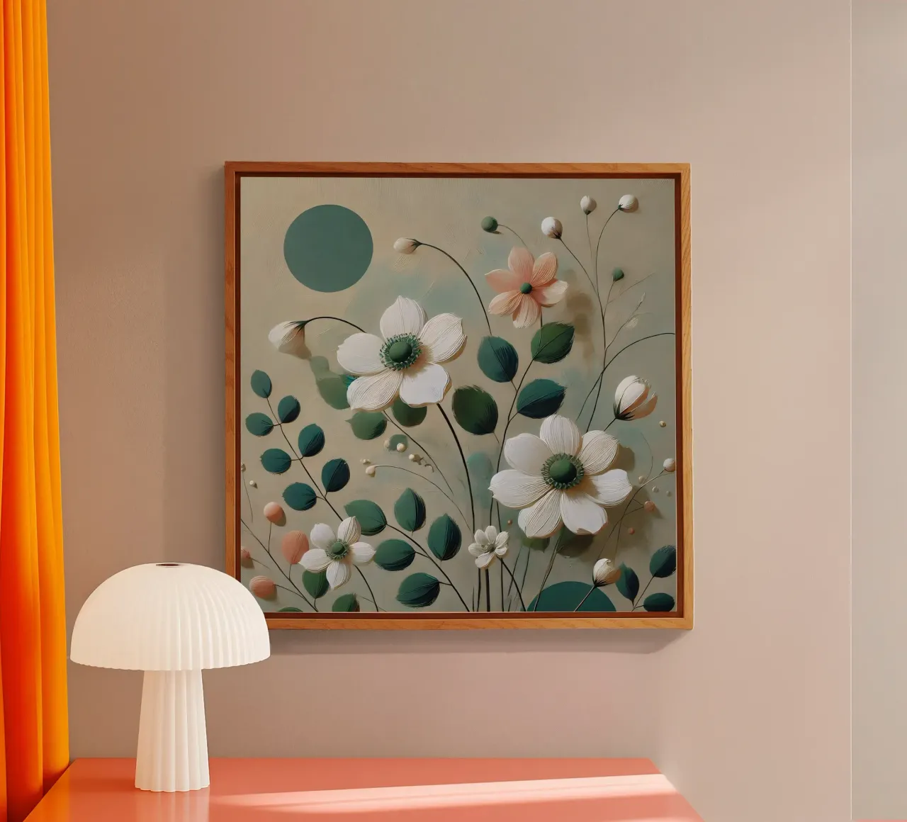 Fleurs Vert plexiglas de abstrakt