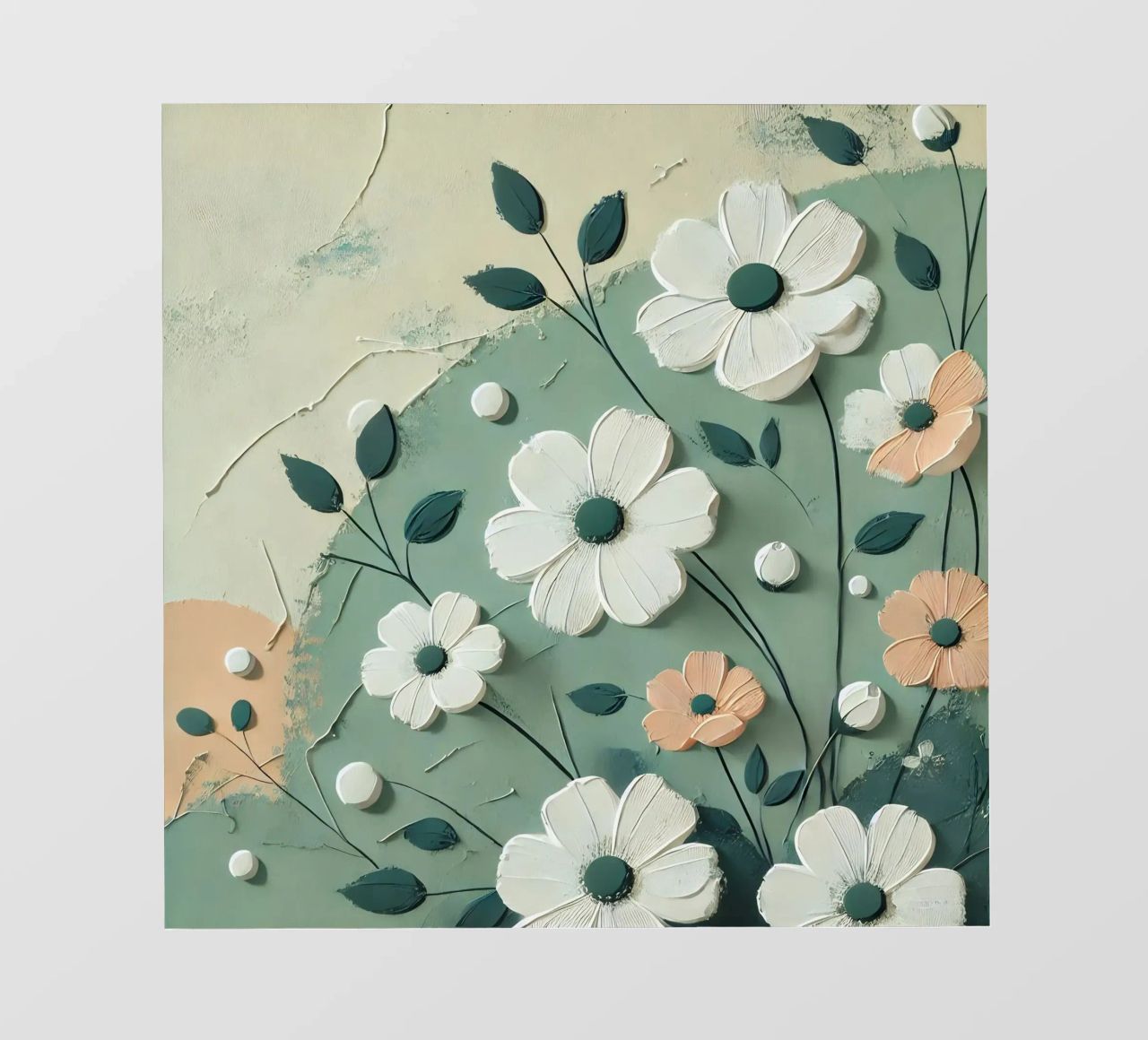 Flowers green photo wallpaper by abstrakt