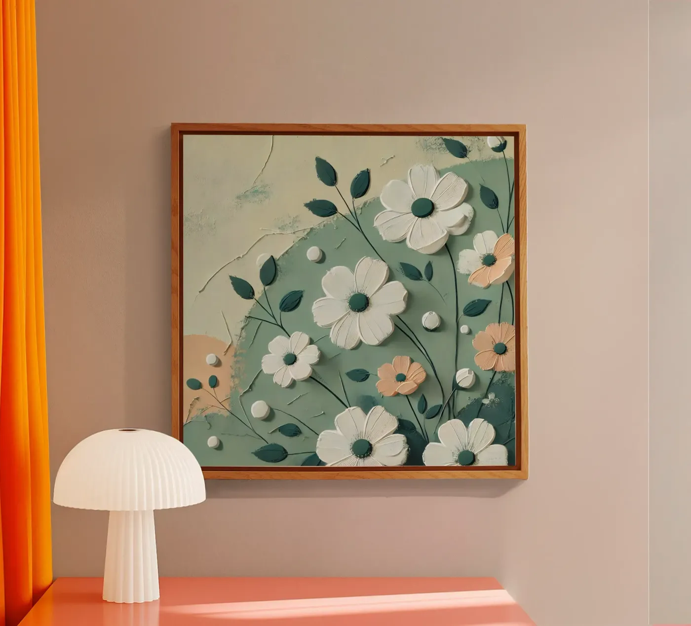 Fleurs Vert plexiglas de abstrakt