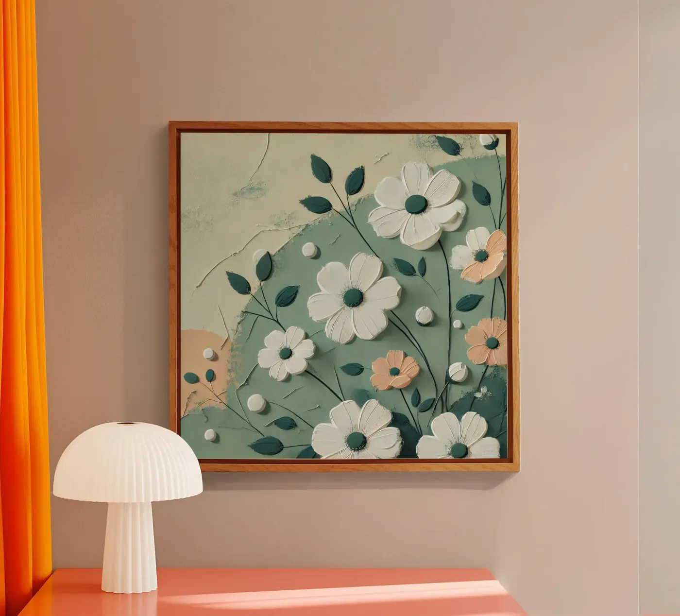 Fleurs Vert plexiglas de abstrakt