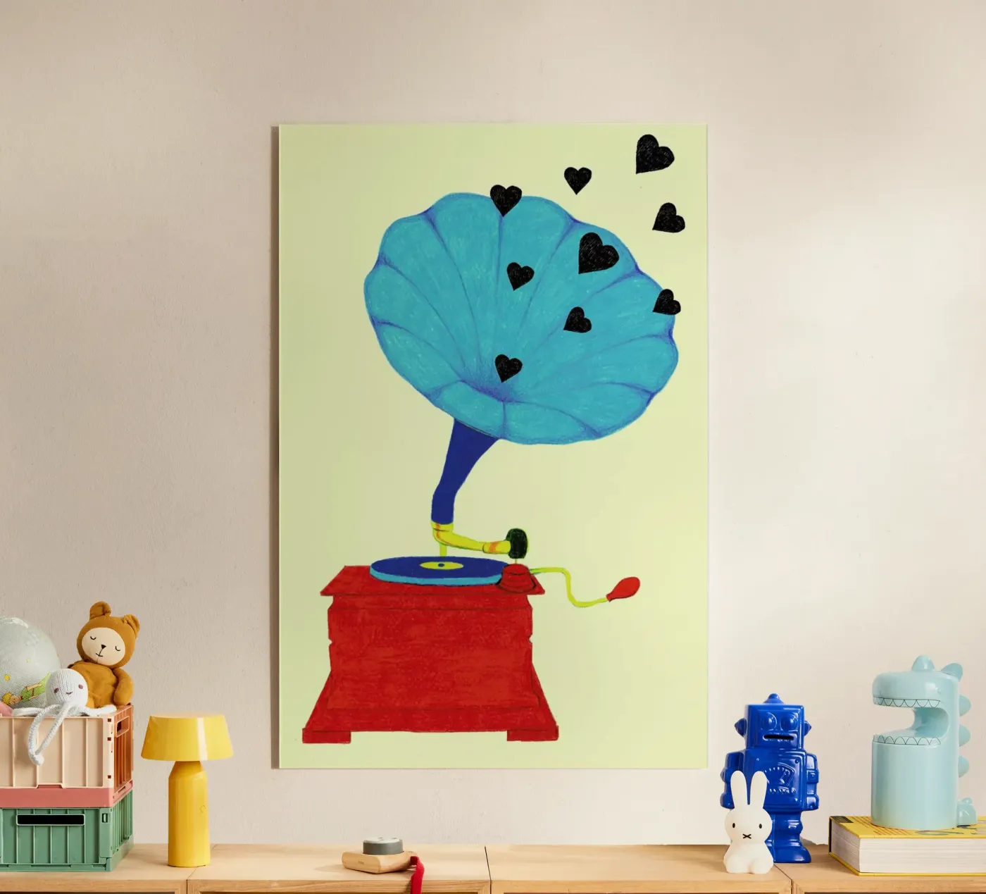 Grammophone Love plexiglass da Natalie Foss