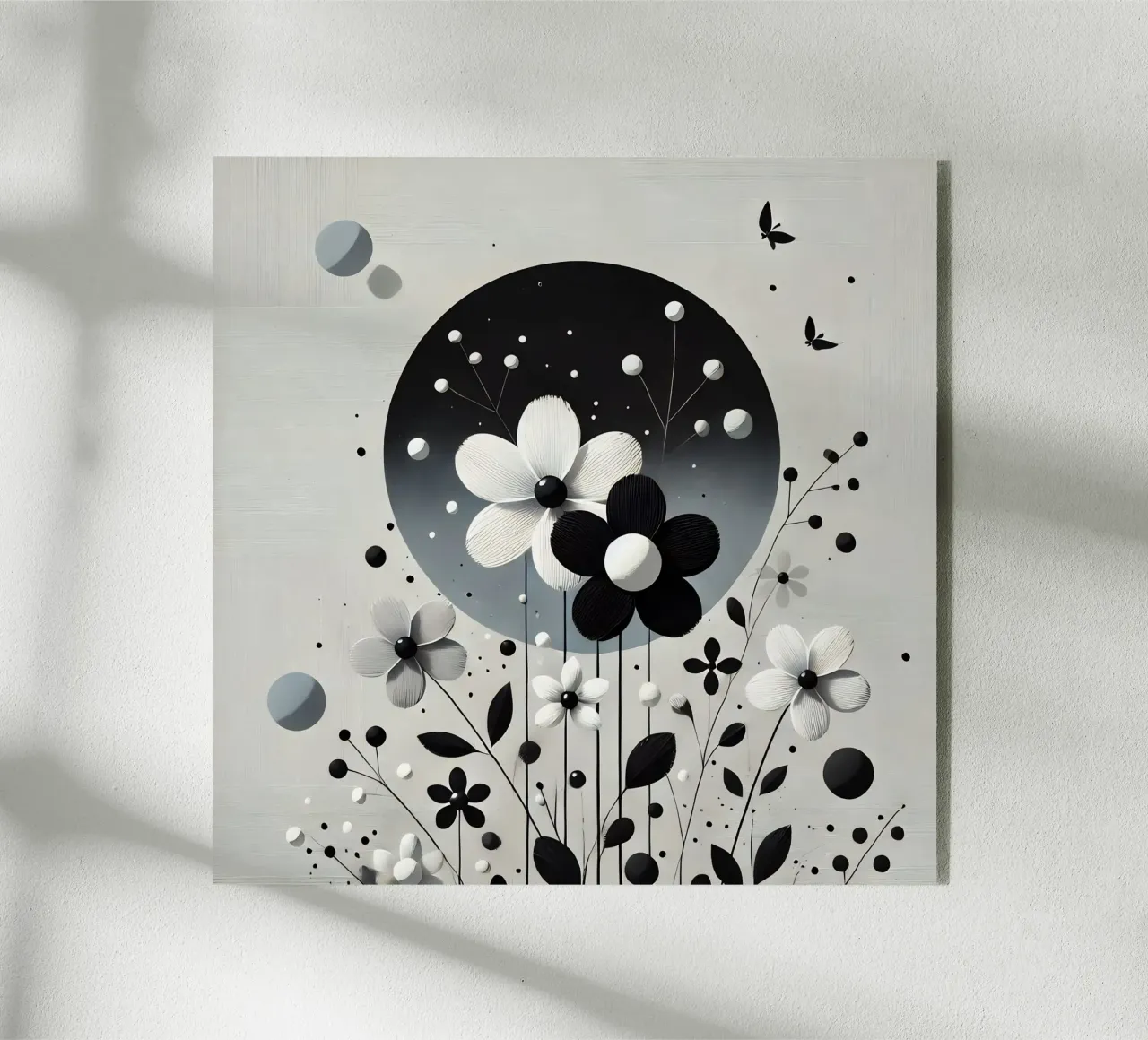 Fiori neri plexiglass da abstrakt