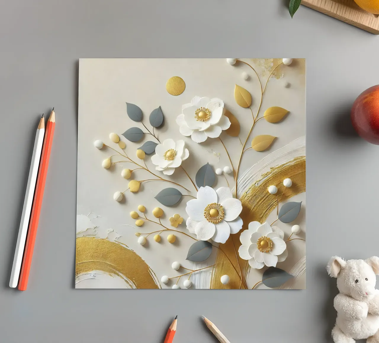 Flowers Gold sticker sheet by abstrakt