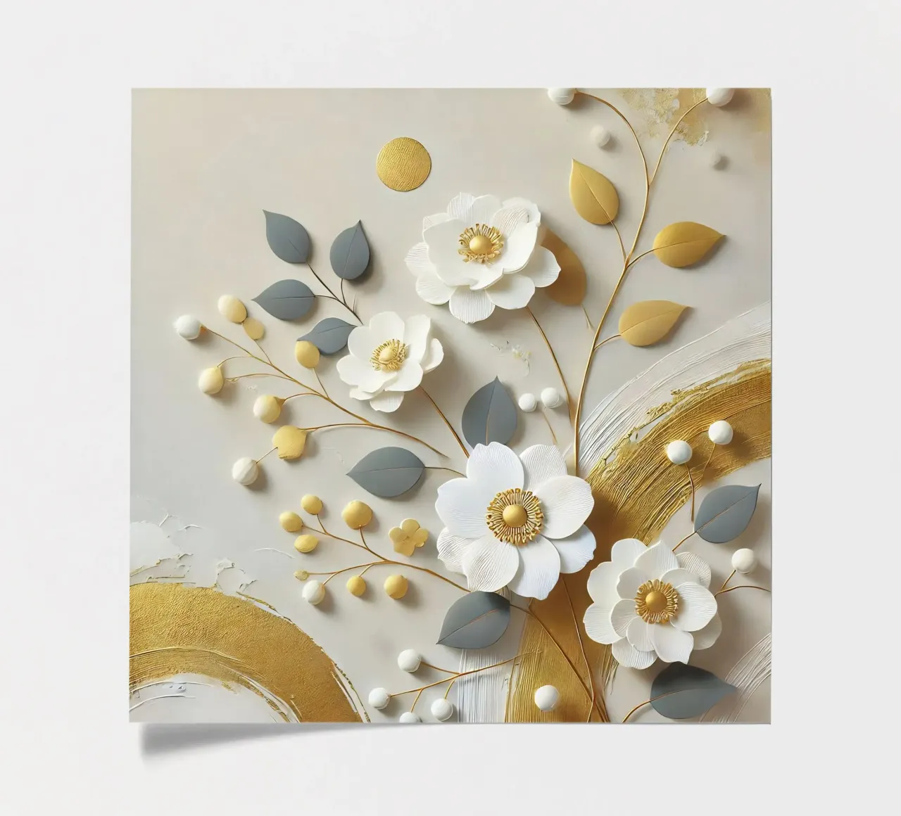 Flowers Gold sticker sheet by abstrakt