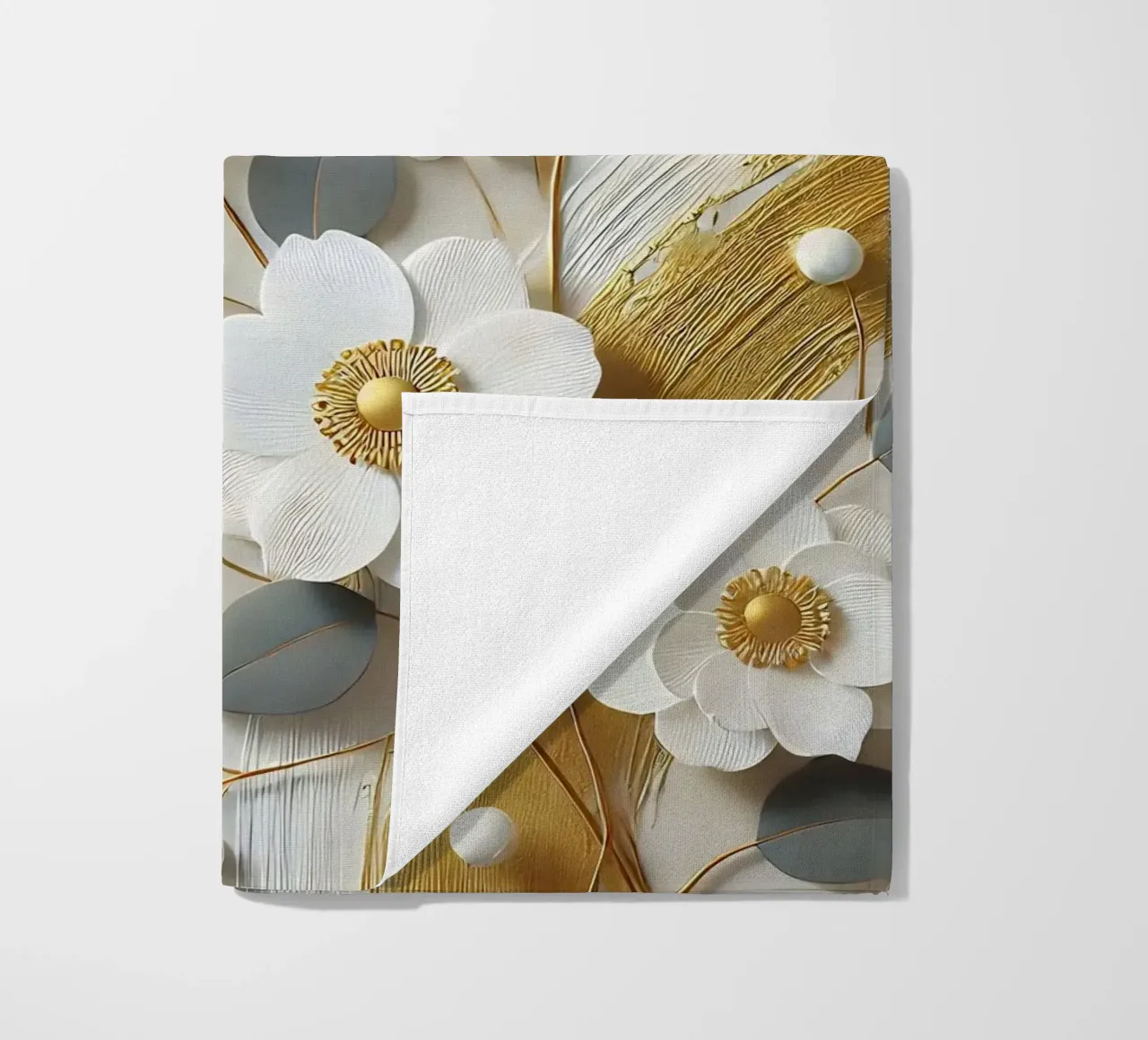 Fiori d'oro telo mare da abstrakt
