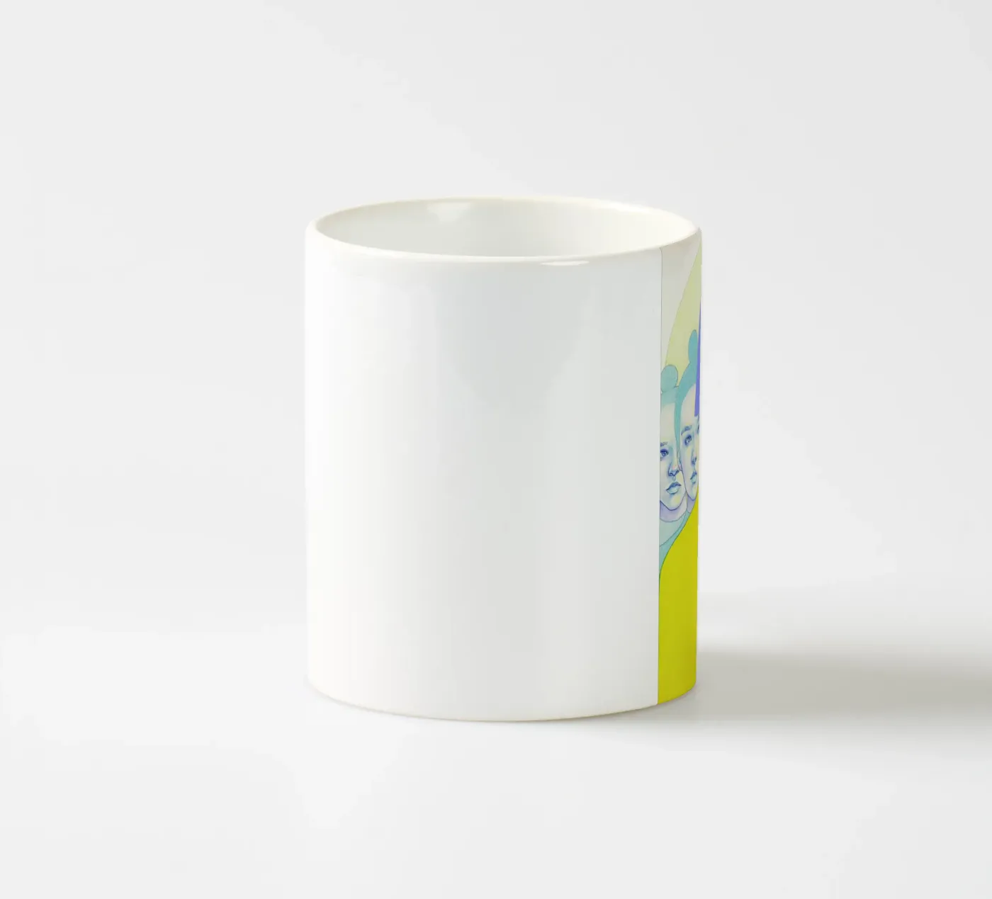 Together/Alone ceramic mug by Natalie Foss