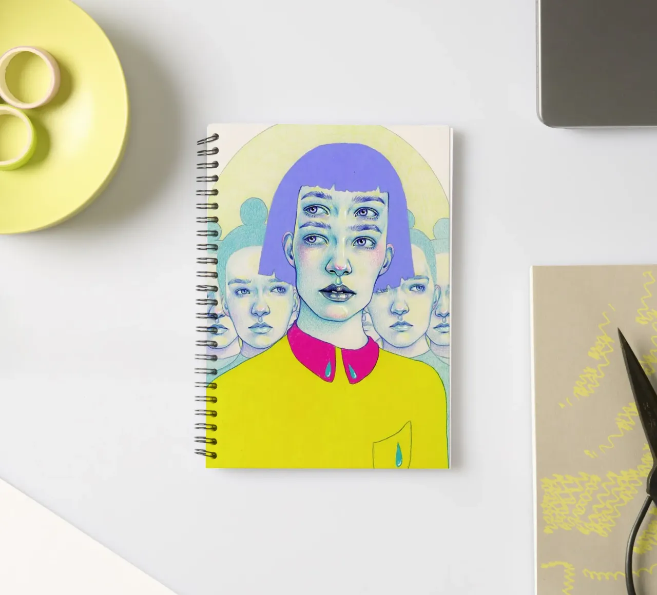 Together/Alone spiral notebook by Natalie Foss