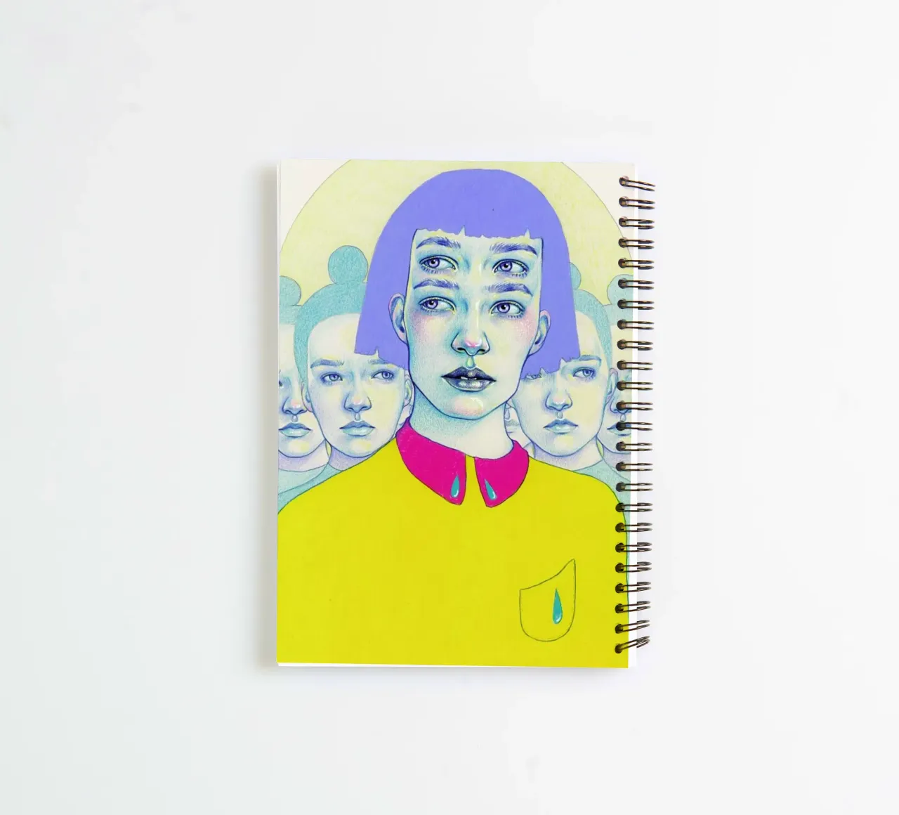 Together/Alone spiral notebook by Natalie Foss