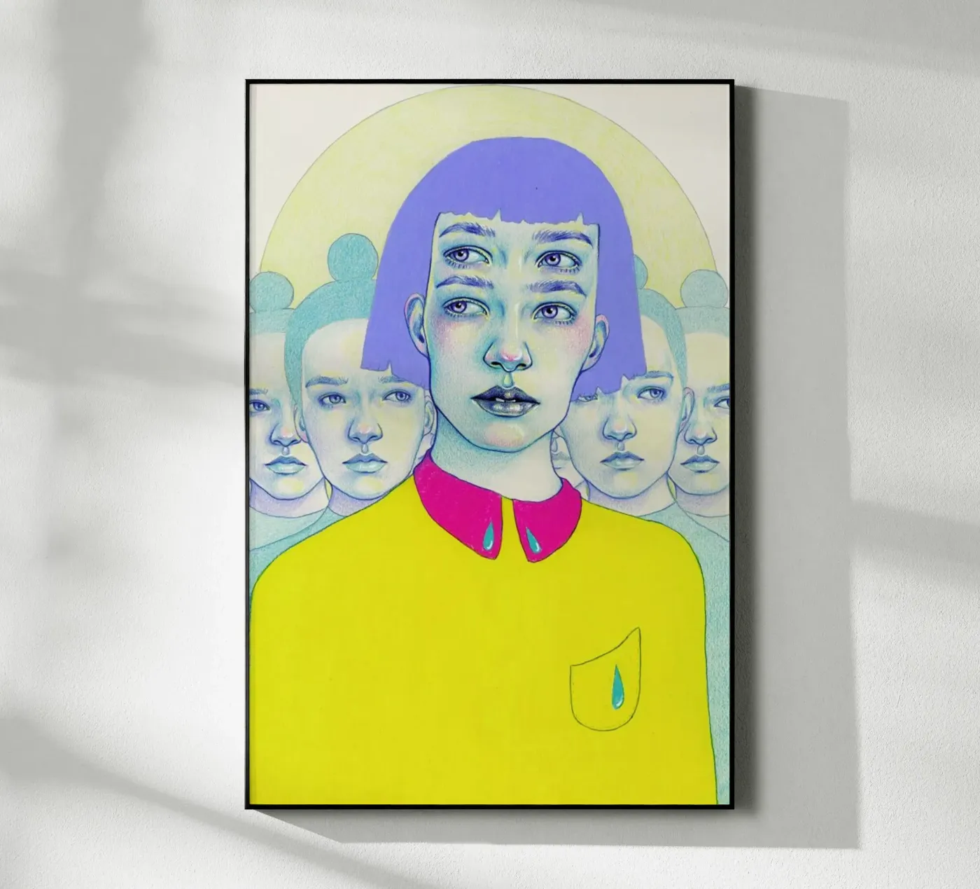 Together/Alone acryl van Natalie Foss