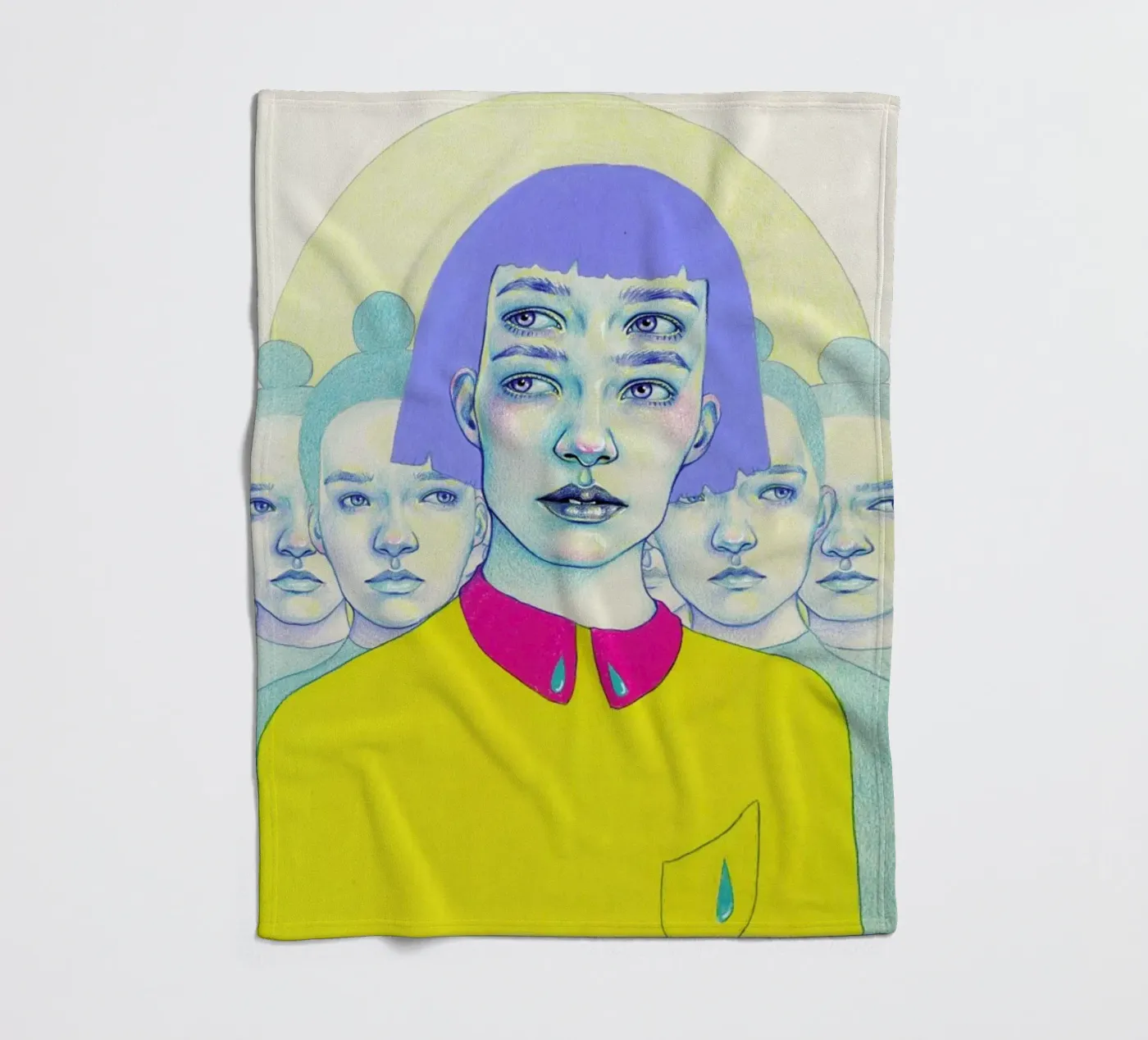 Together/Alone Fleecedecke von Natalie Foss