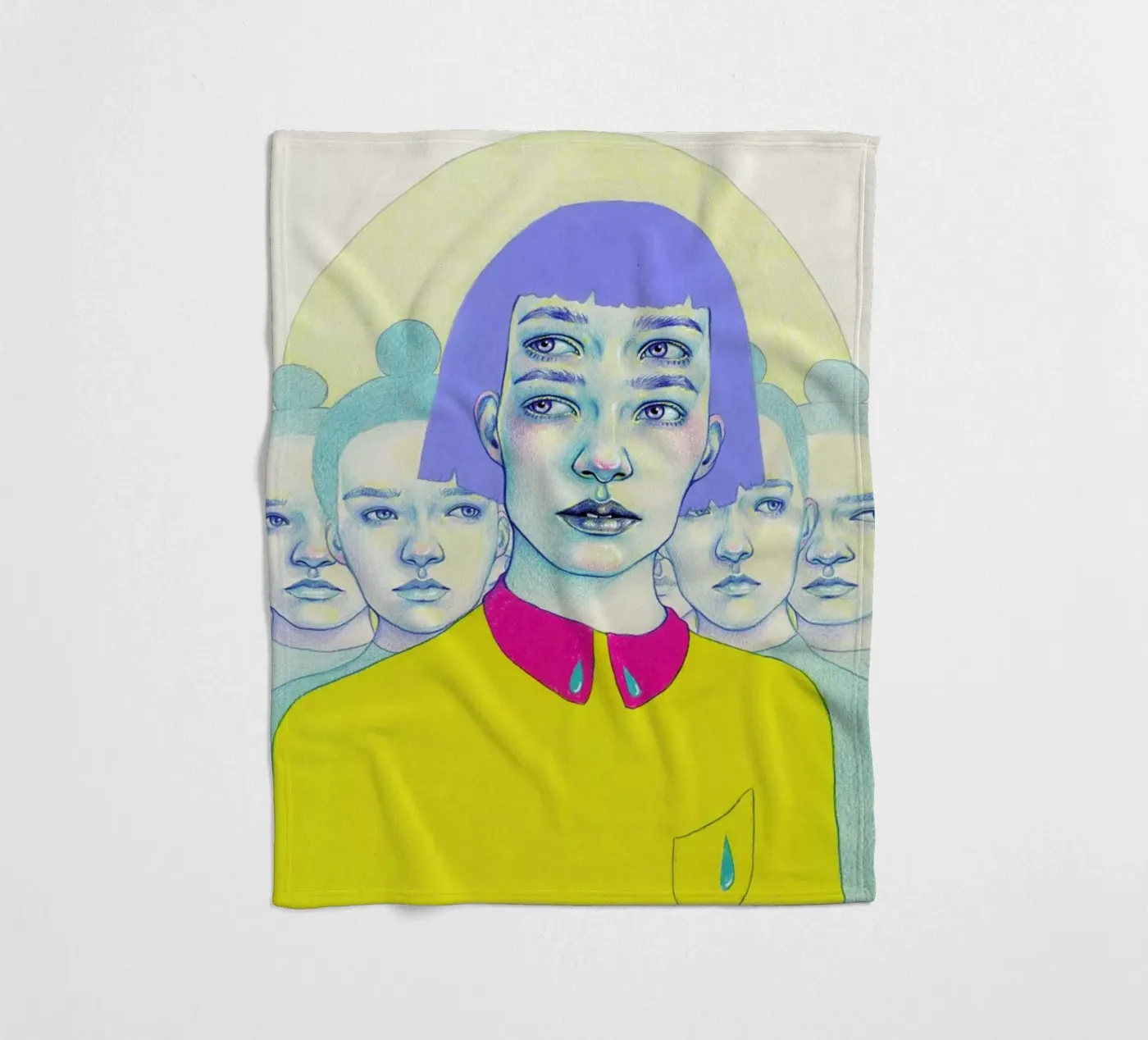 Together/Alone Fleecedecke von Natalie Foss