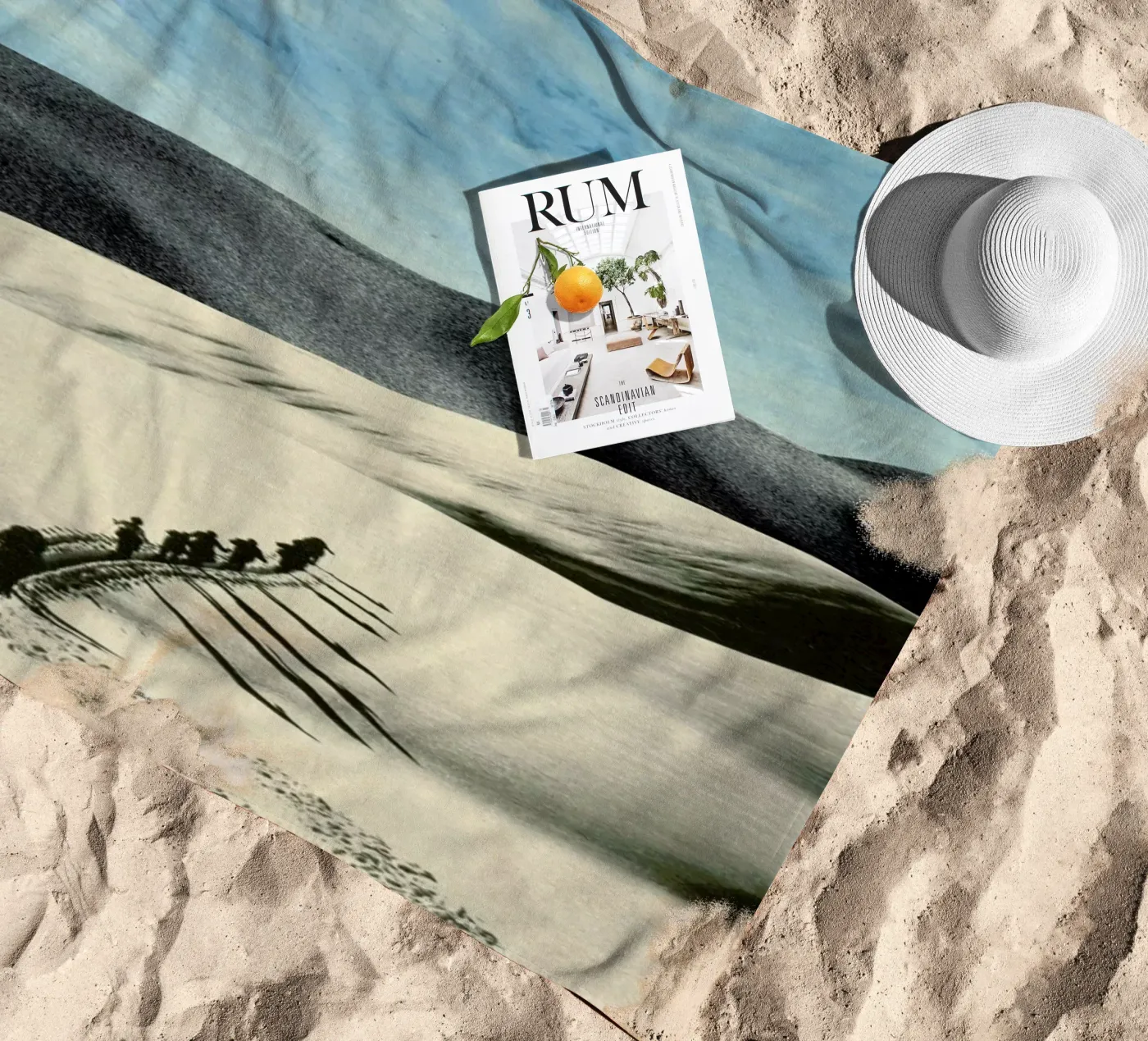 big push beach towel by Sammy Slabbinck