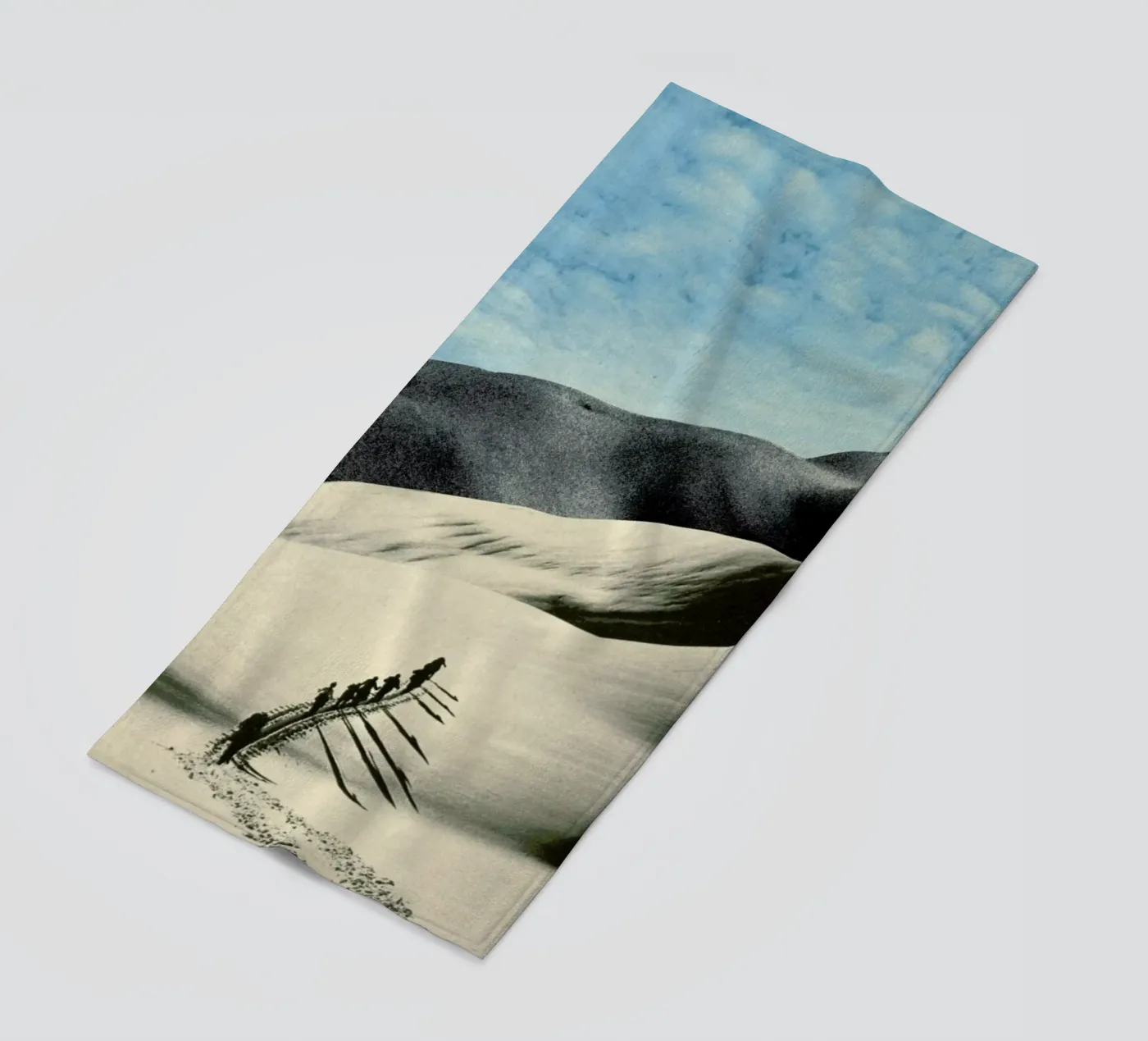 big push beach towel by Sammy Slabbinck