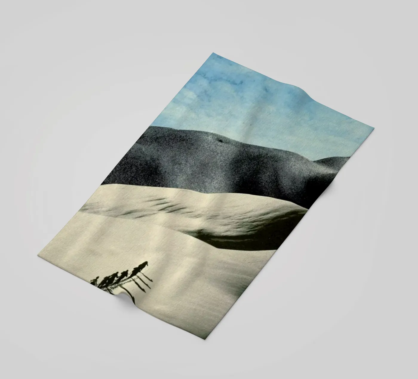 big push beach towel by Sammy Slabbinck