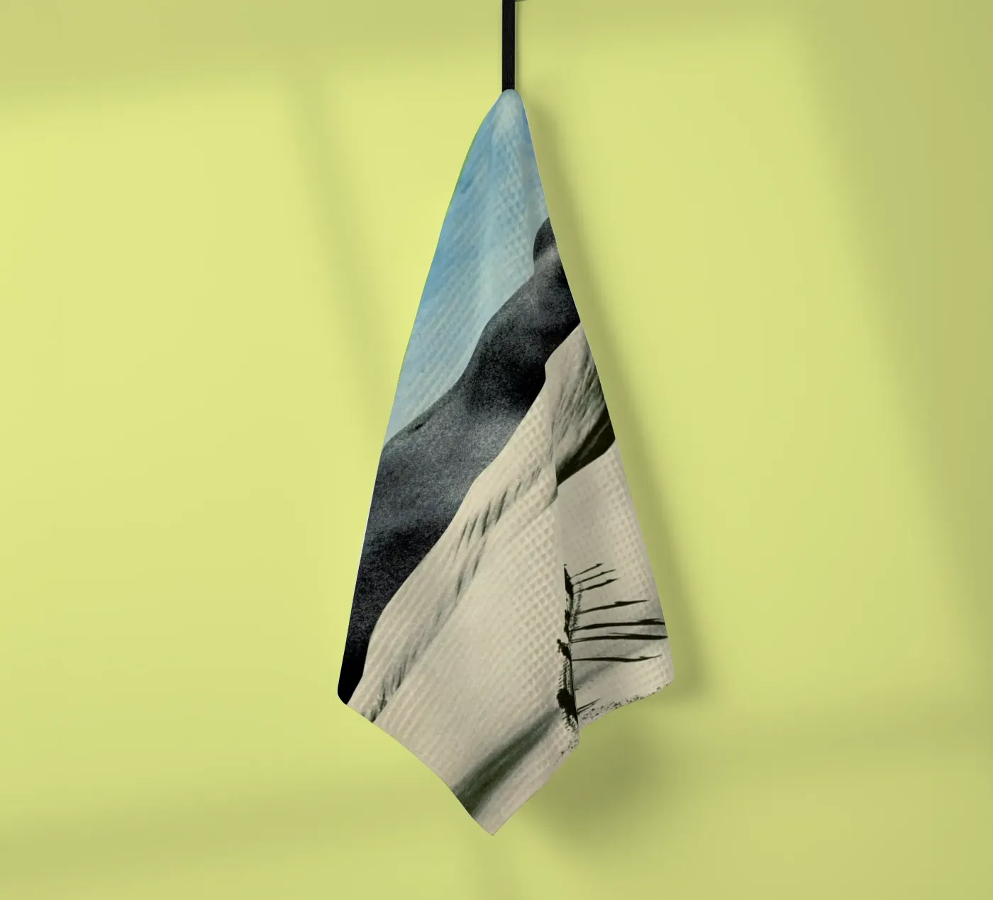 big push tea towel by Sammy Slabbinck