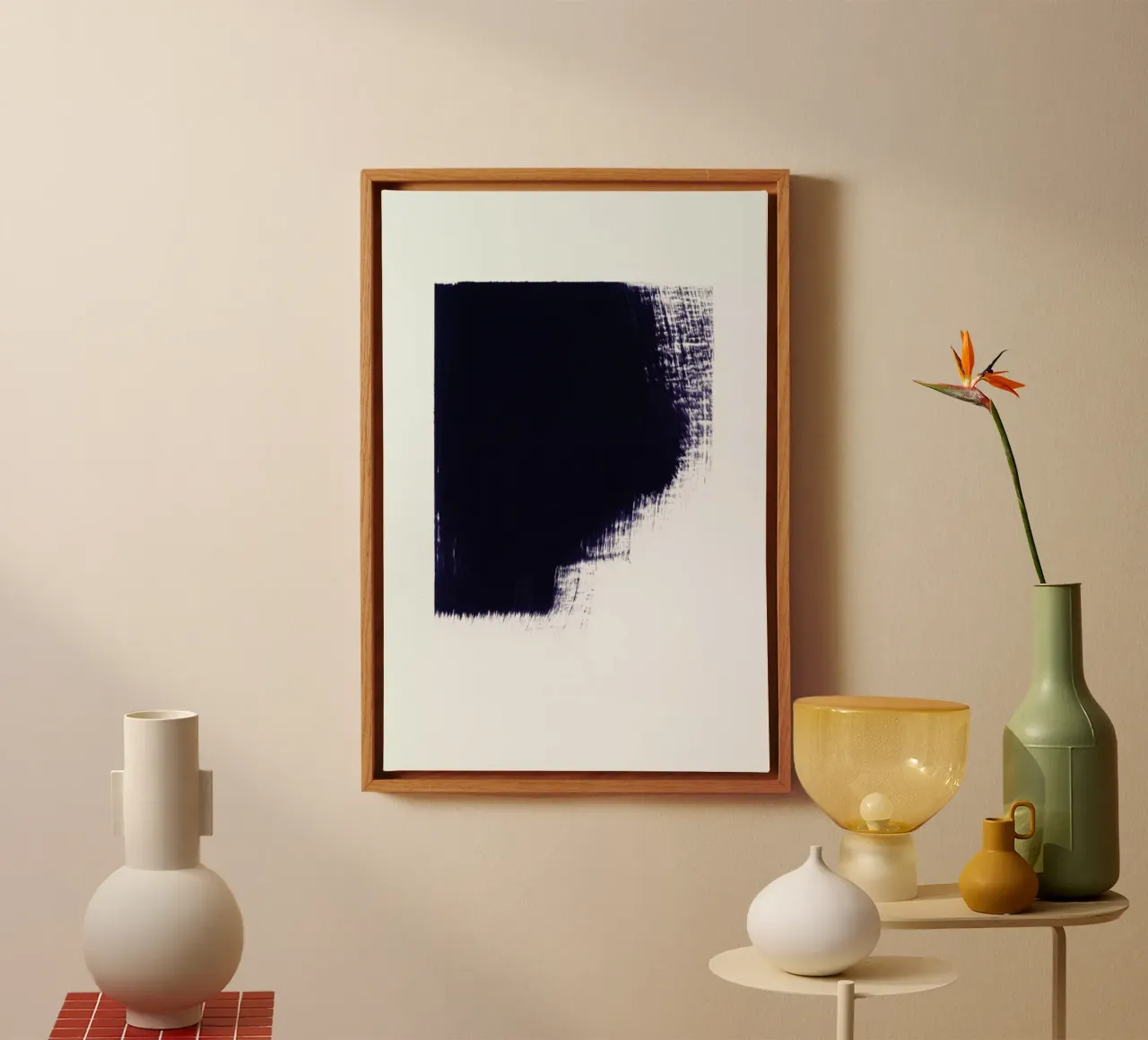 Minimal 1 tela con Cornice a cassetta da IRIS LEHNHARDT FINE ART