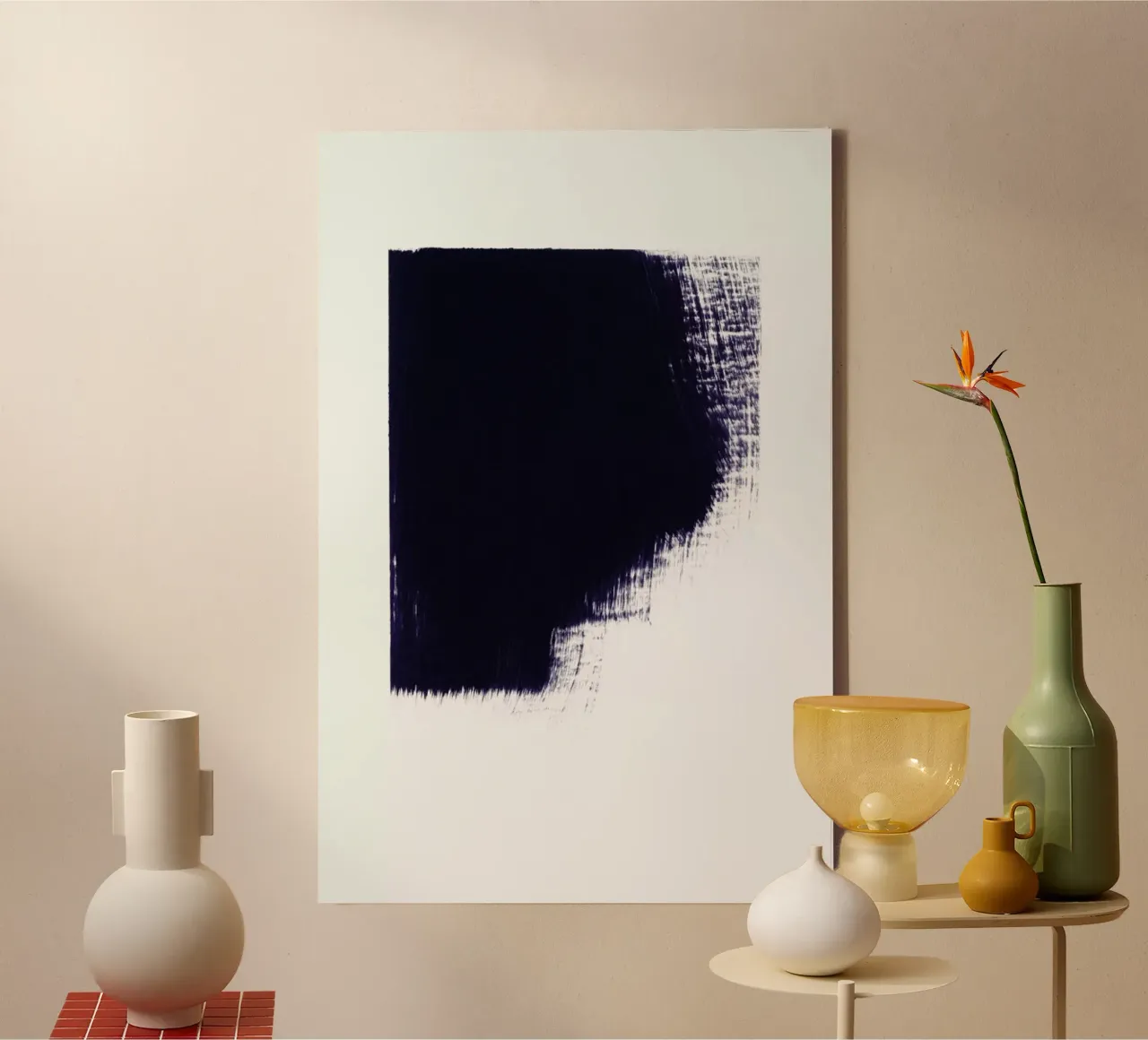 Minimal 1 tela con Cornice a cassetta da IRIS LEHNHARDT FINE ART