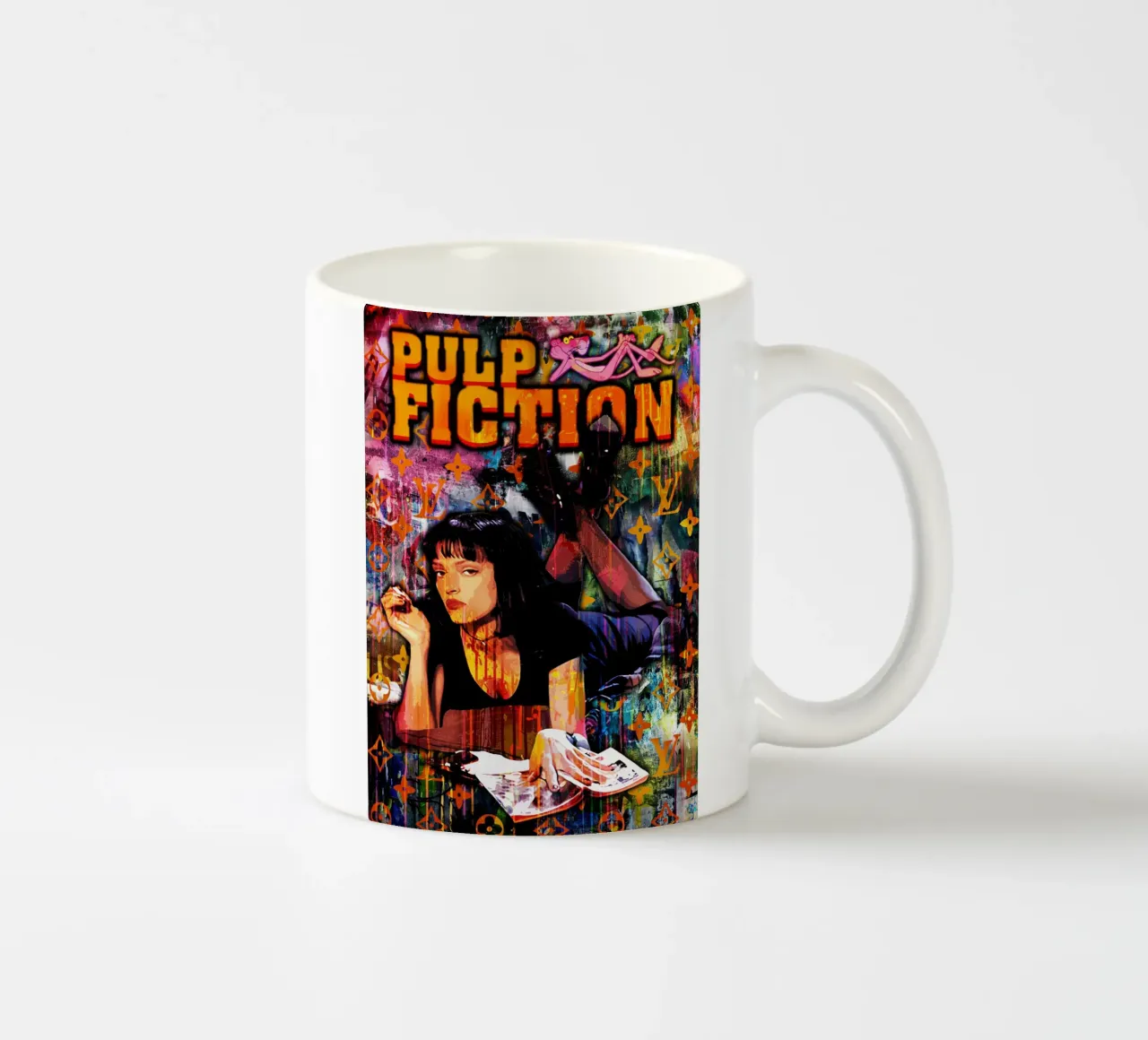 Pop Art Pulp Fiction Movie tazza in ceramica da FreeArtStudio