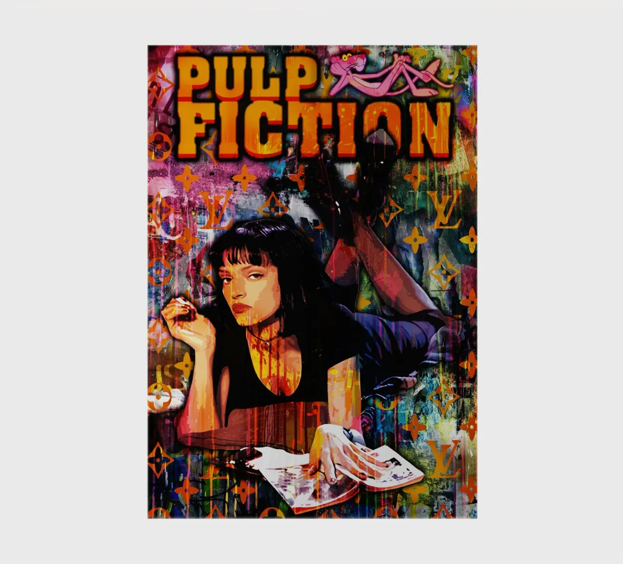 Pop Art Pulp Fiction Movie notebook by FreeArtStudio