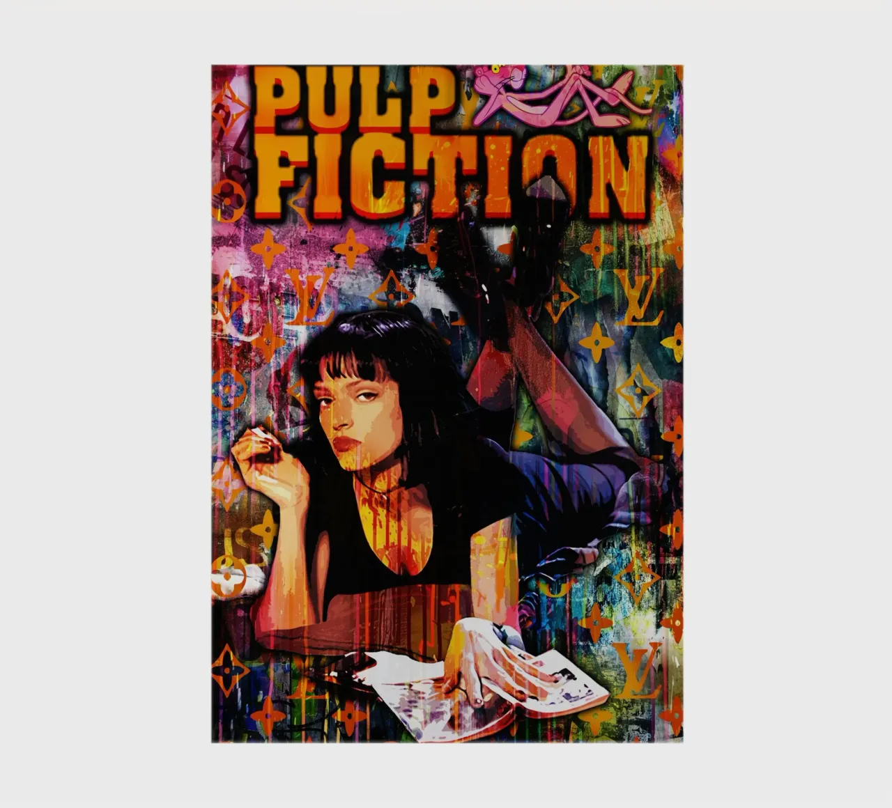 Pop Art Pulp Fiction Movie notebook by FreeArtStudio