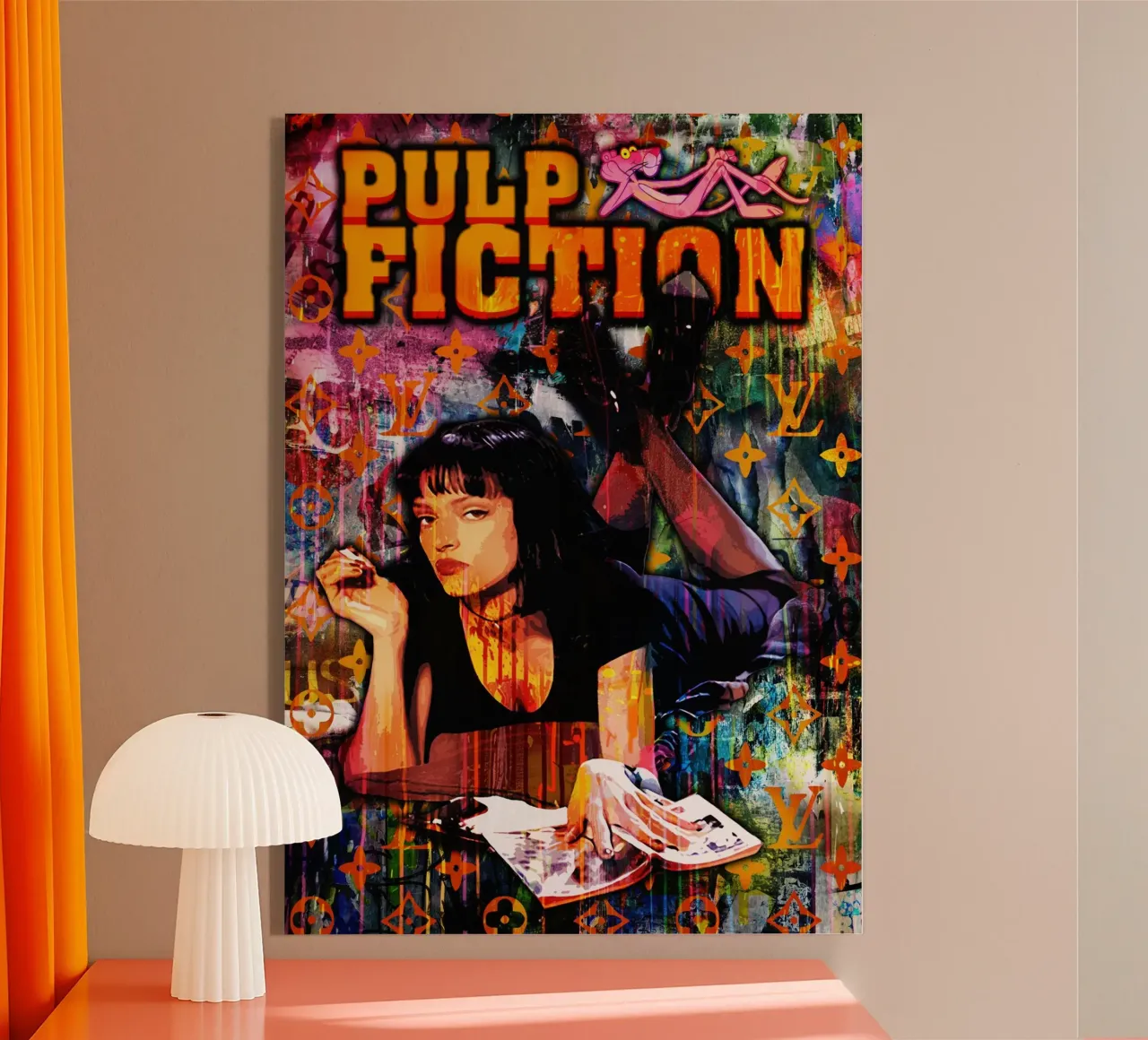 Pop Art Pulp Fiction Movie acrylic glass by FreeArtStudio