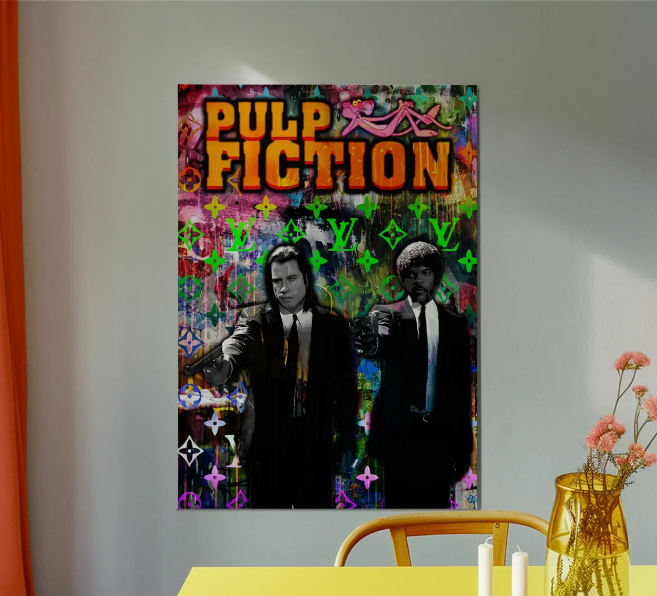Pop Art Pup Fiction carta hahnemühle da FreeArtStudio