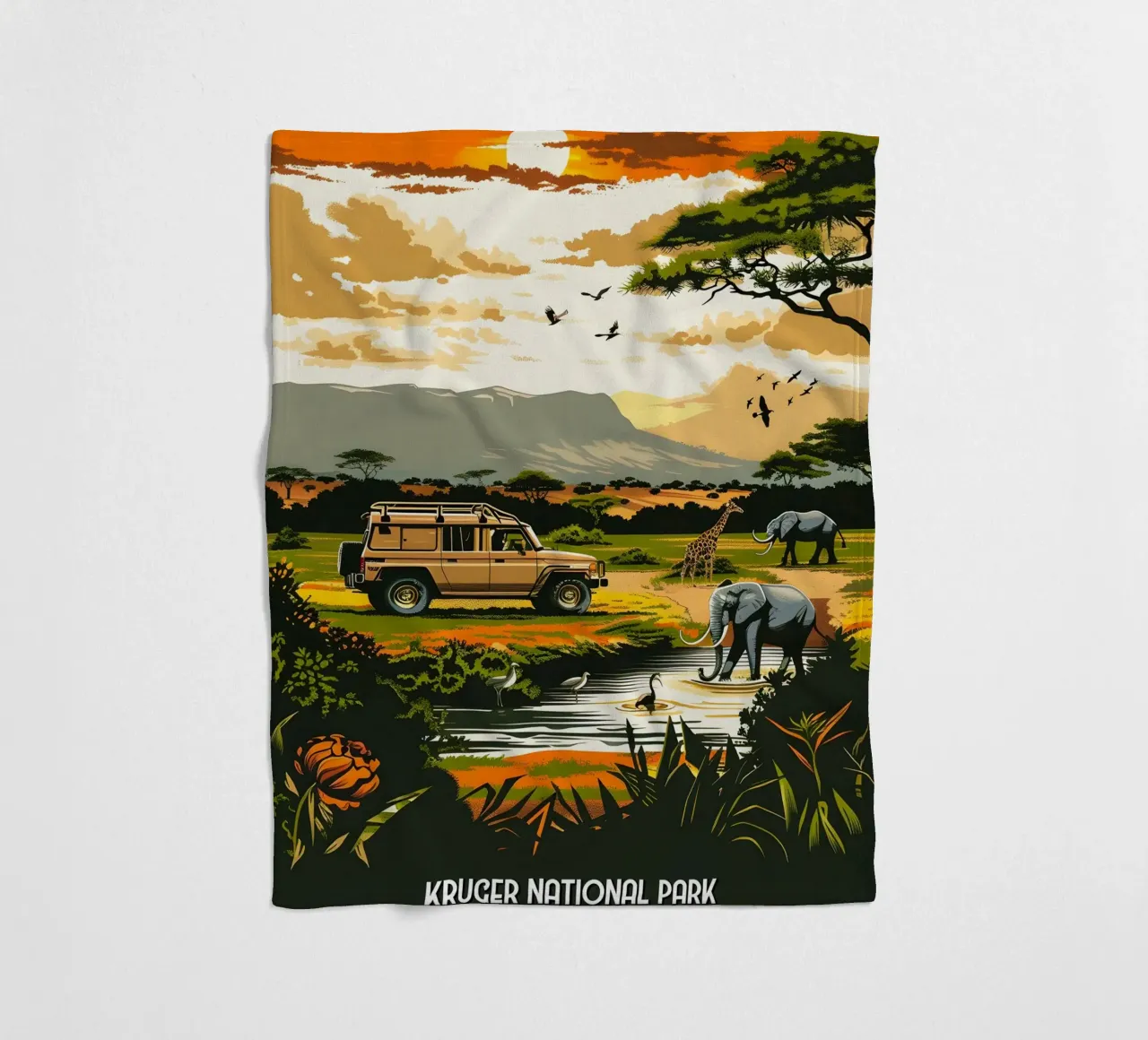 Kruger National Park coperta in pile da Travelstudio