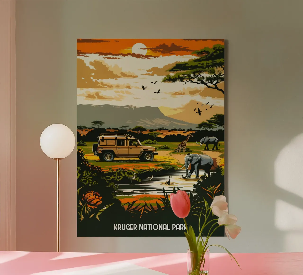 Kruger National Park tela con Cornice a cassetta da Travelstudio